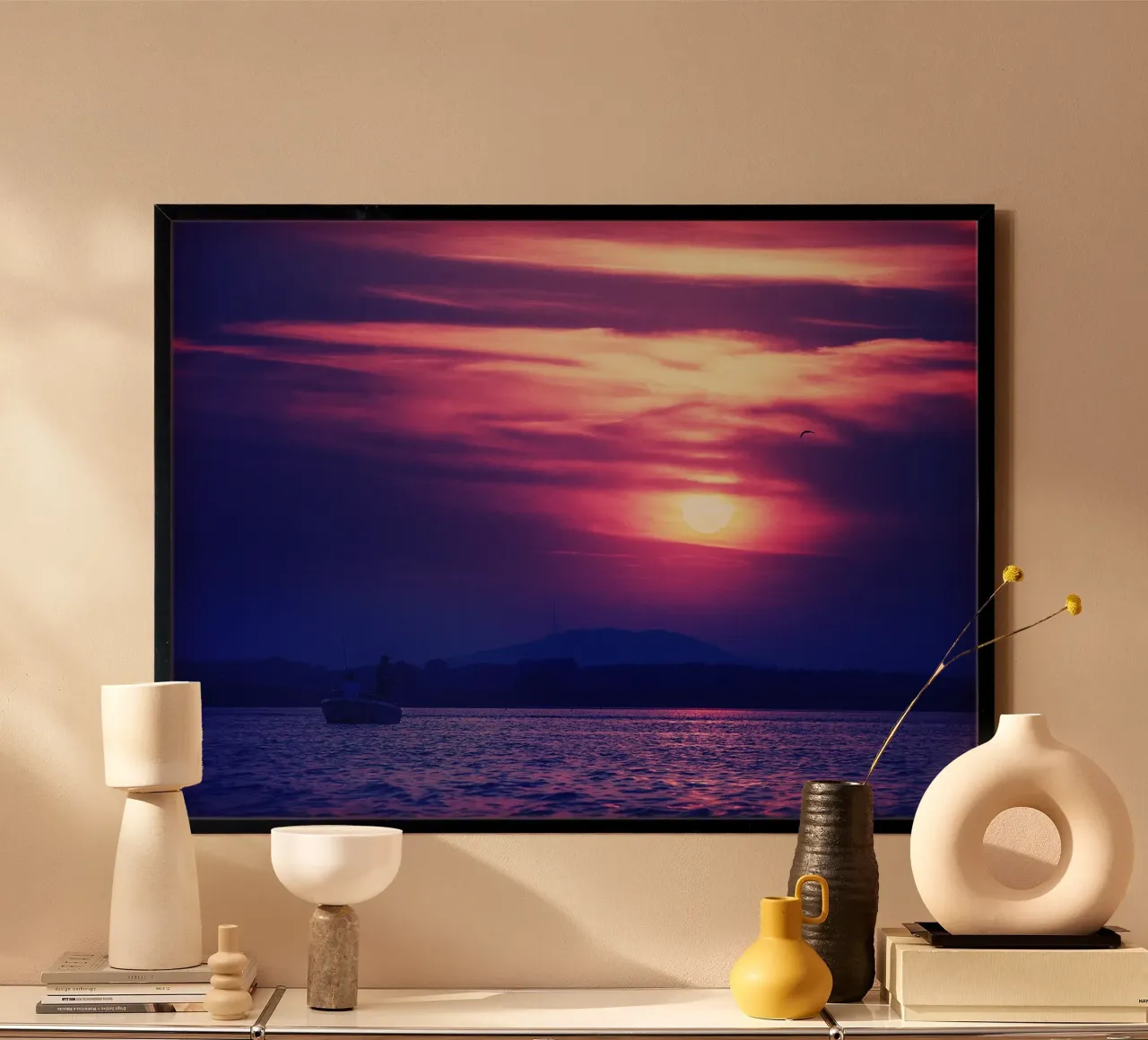 Pescatori al tramonto - Stampa Delta Fine Art poster da jay