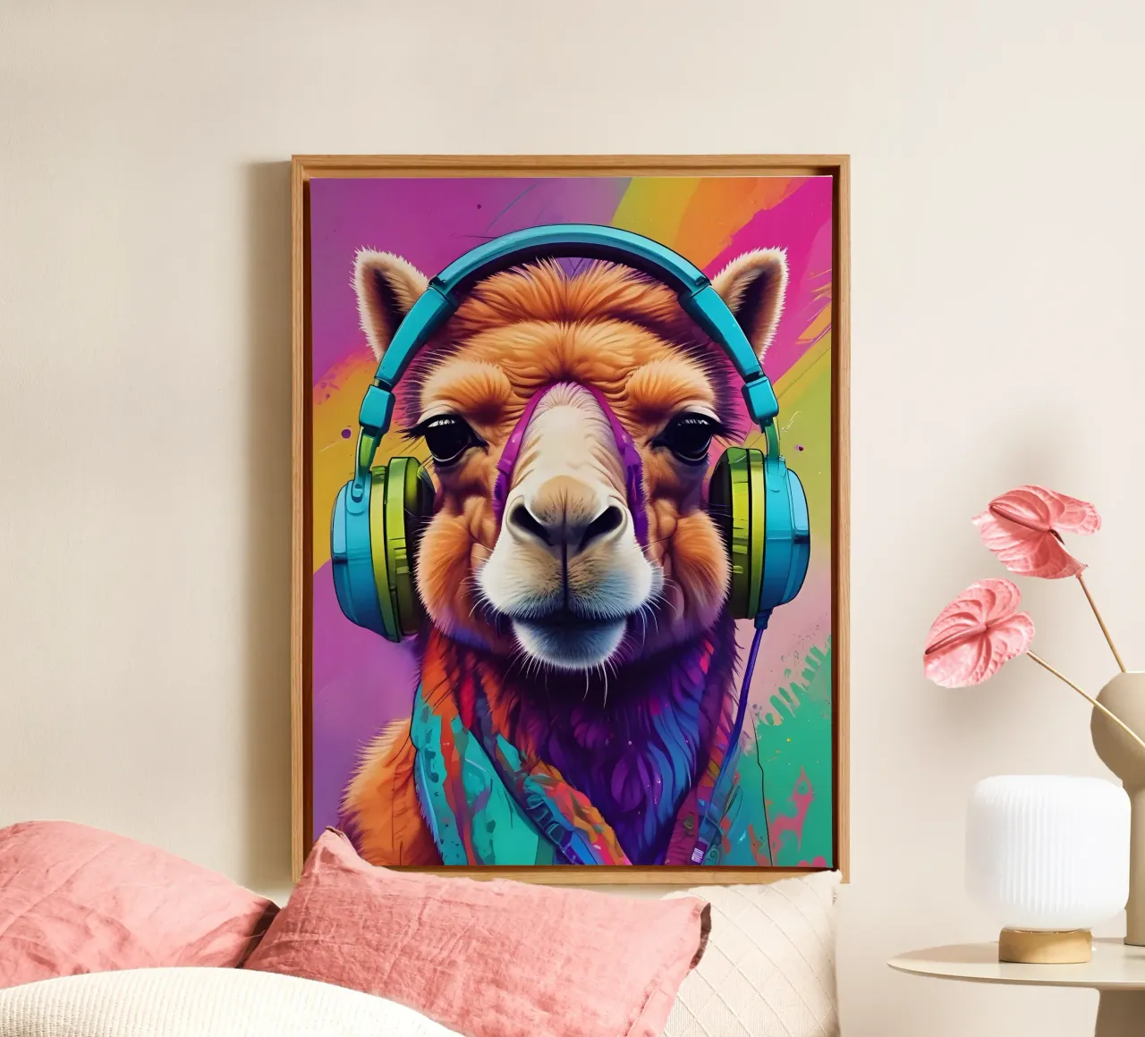Camel music canvas with Floater frame by MakArena