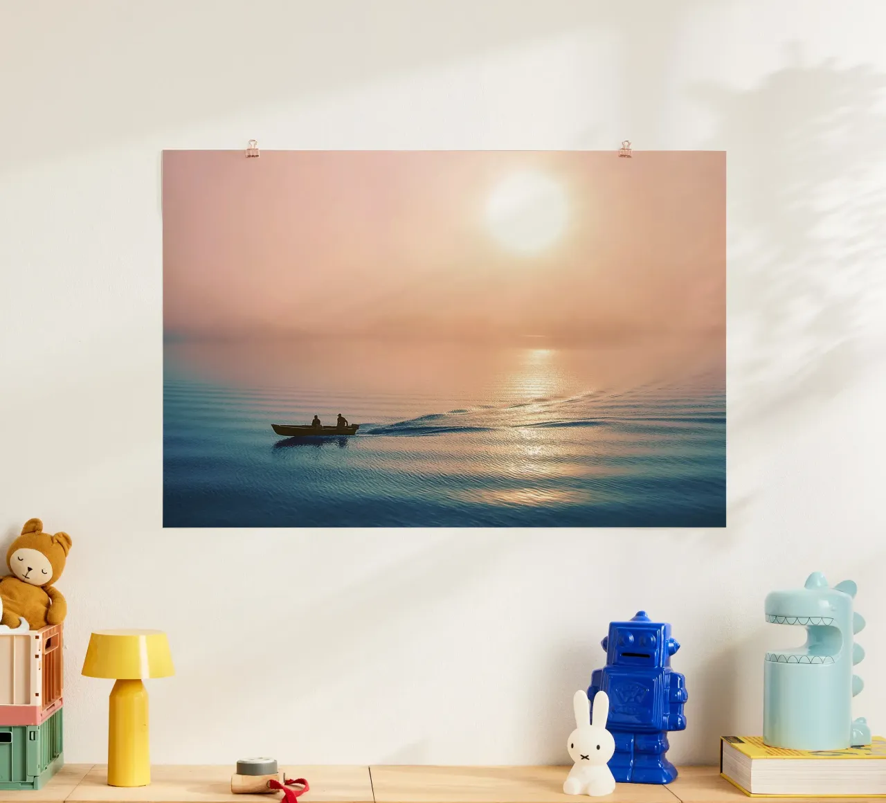 Nebliger Morgen Abreise - Delta Sonnenaufgang Fine Art Print Poster von jay