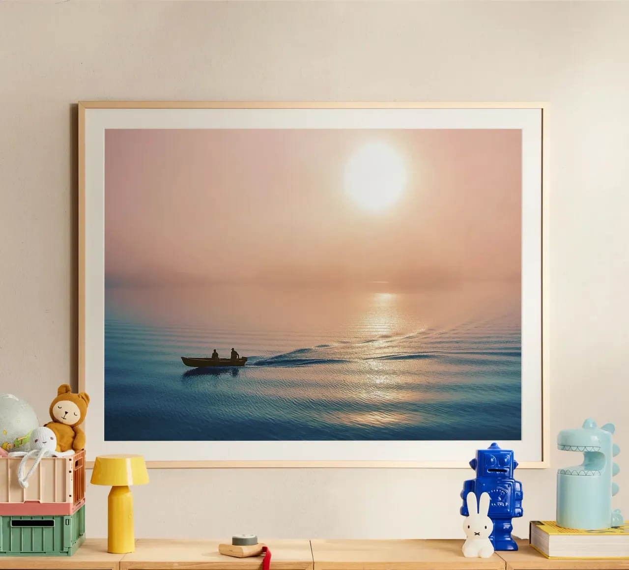 Nebliger Morgen Abreise - Delta Sonnenaufgang Fine Art Print Poster von jay