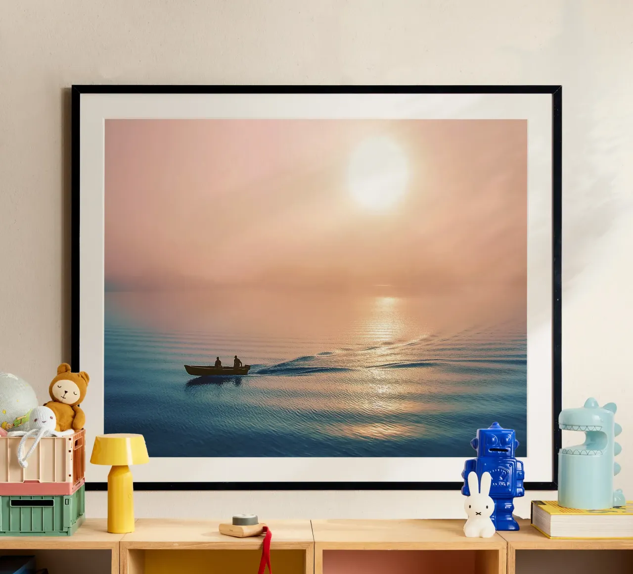 Nebliger Morgen Abreise - Delta Sonnenaufgang Fine Art Print Poster von jay