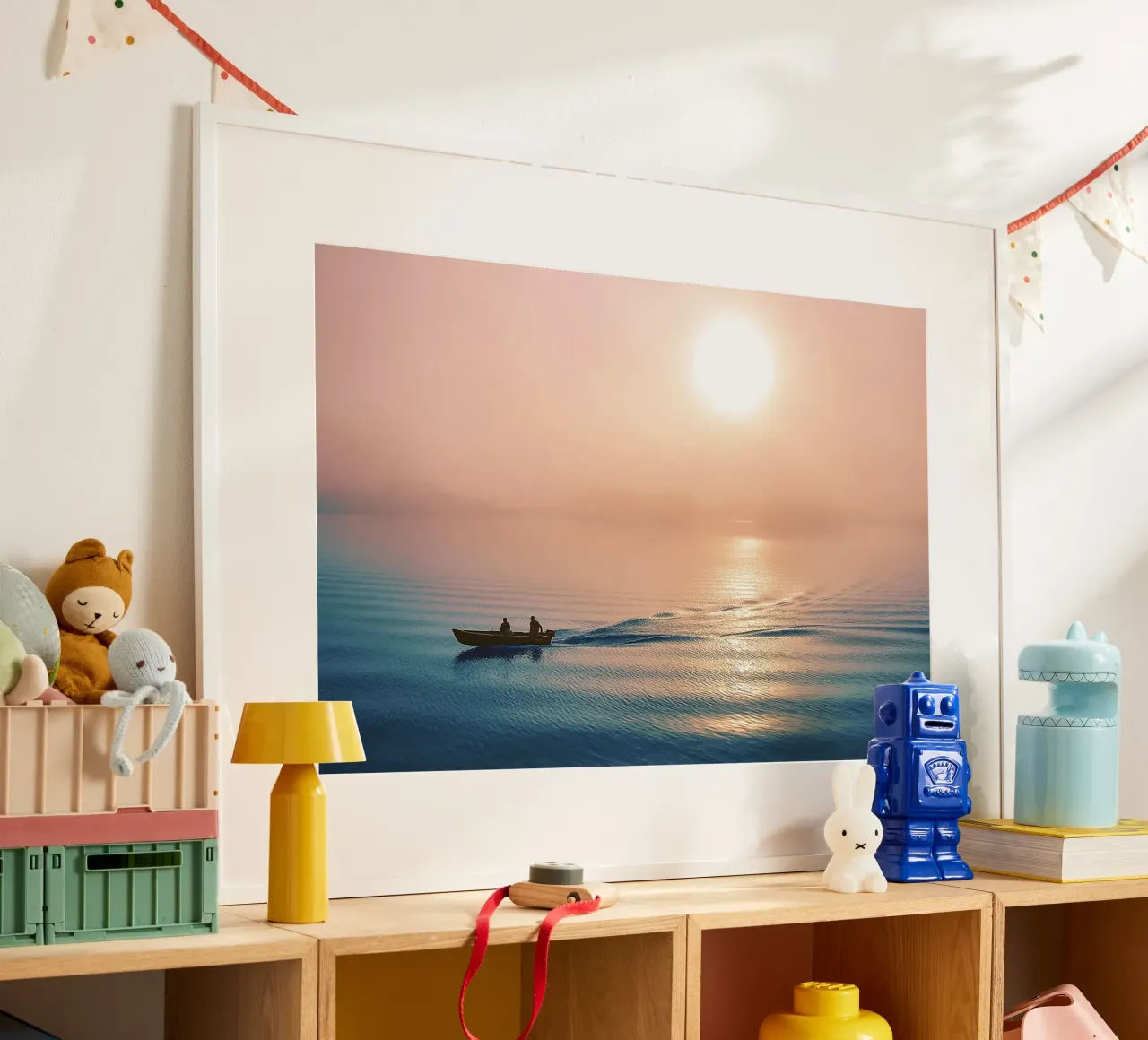 Nebliger Morgen Abreise - Delta Sonnenaufgang Fine Art Print Poster von jay