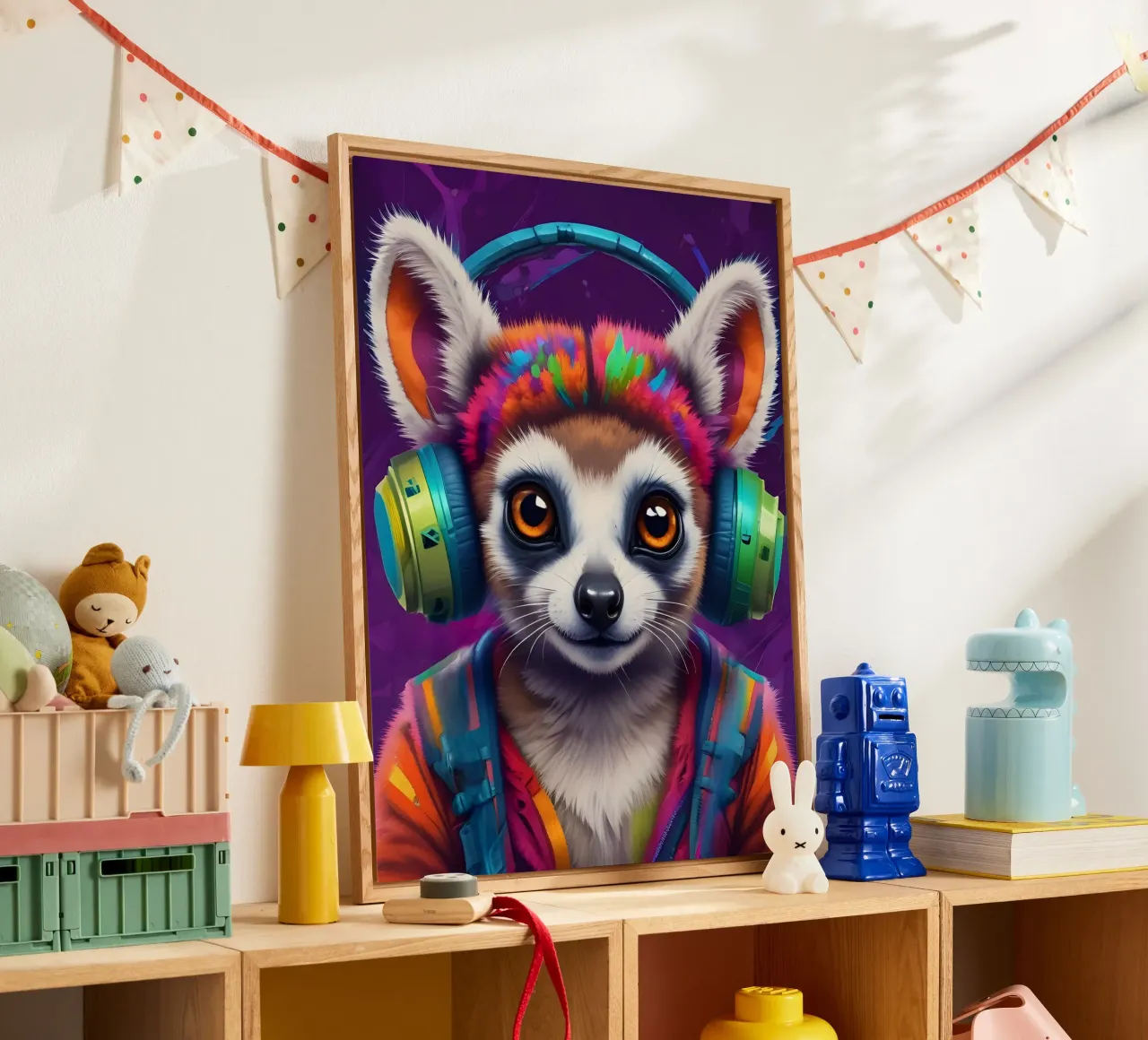 Lemur meloman acrylic glass by MakArena