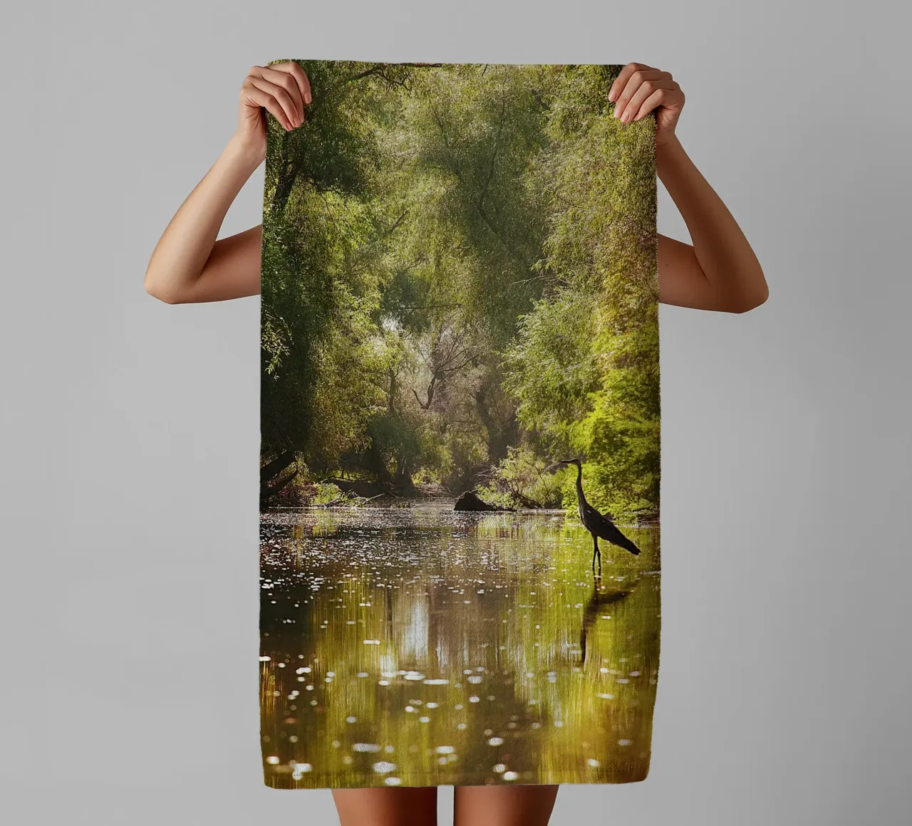 Enter the Unknown – Delta Canal Fine Art Print towel by jay