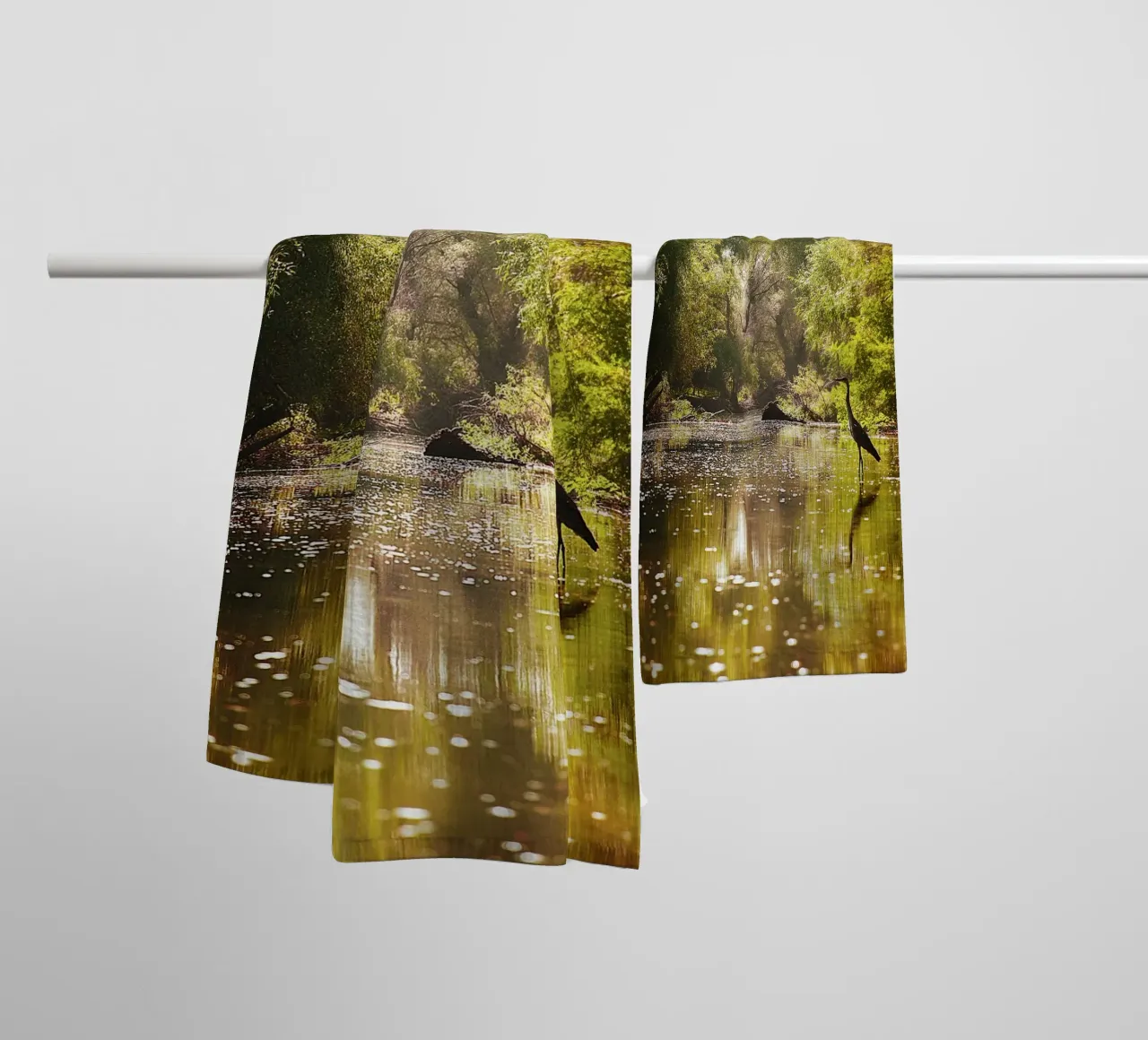 Enter the Unknown – Delta Canal Fine Art Print towel by jay