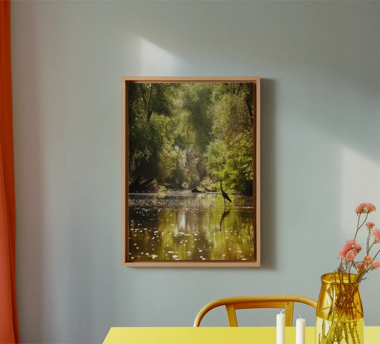 Enter the Unknown – Delta Canal Fine Art Print canvas with Floater frame by jay