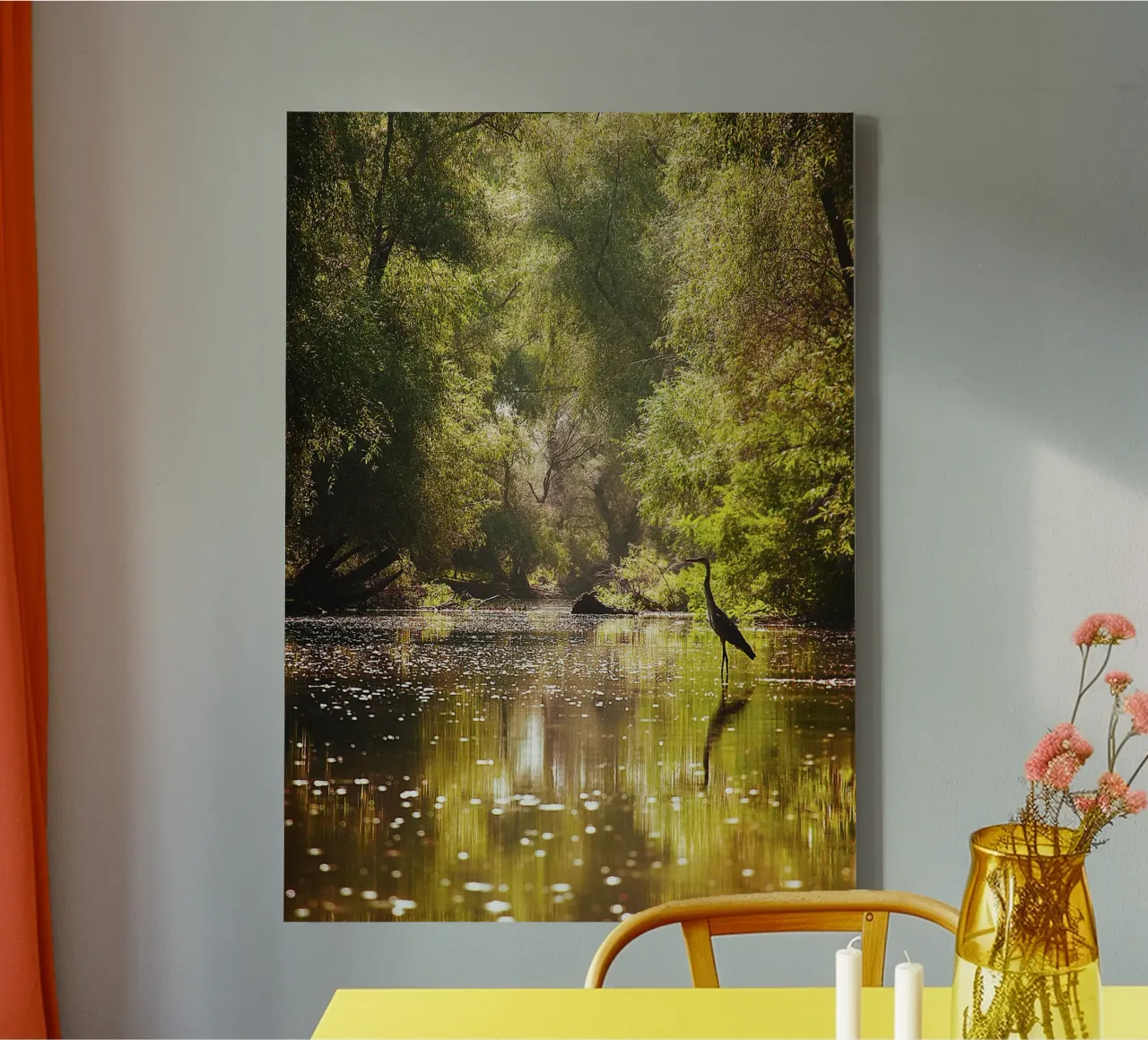 Enter the Unknown – Delta Canal Fine Art Print canvas with Floater frame by jay
