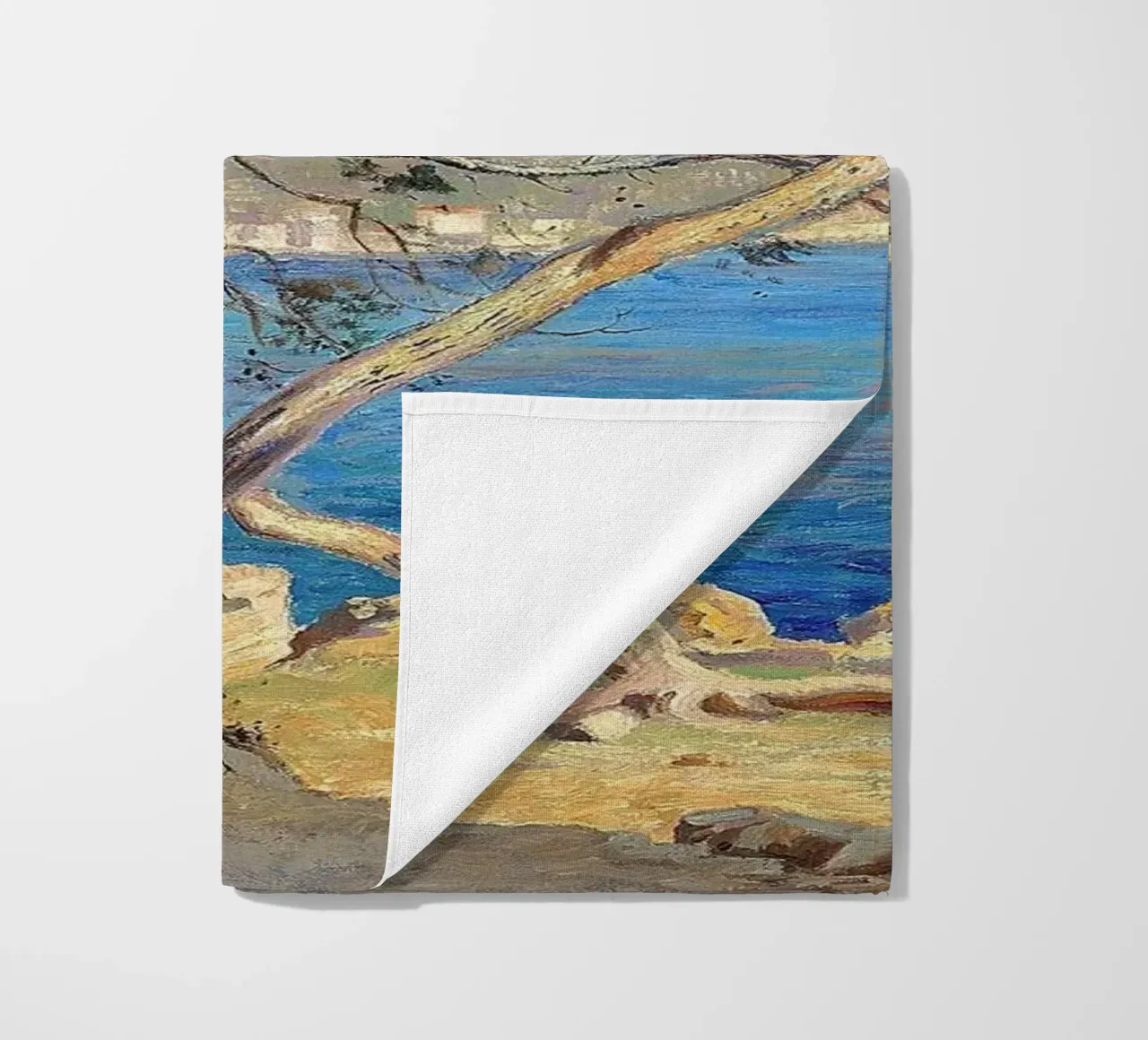 Pine trees at Cap Martin Coastal Landscape telo mare da apoloprints