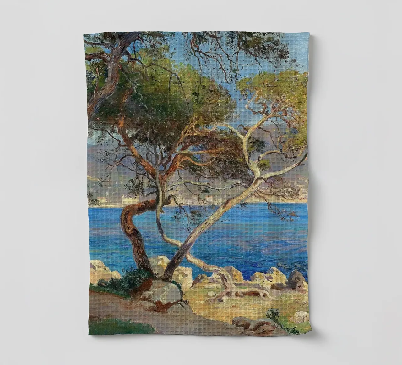 Pine trees at Cap Martin Coastal Landscape canovaccio da cucina da apoloprints