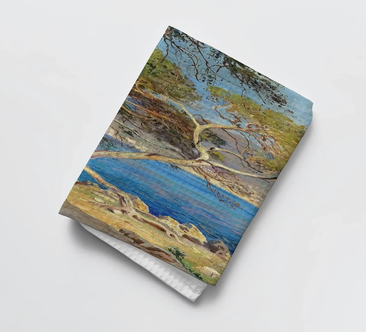 Pine trees at Cap Martin Coastal Landscape canovaccio da cucina da apoloprints