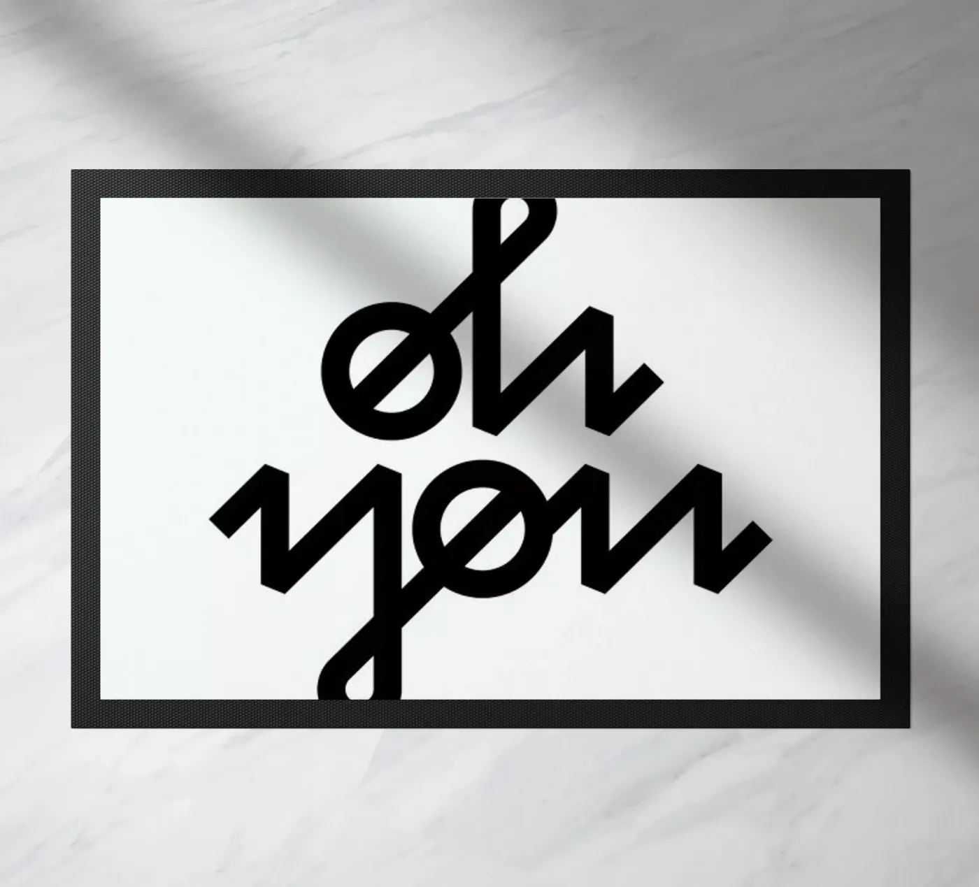 Oh You deurmat van BLAEK Design Studio