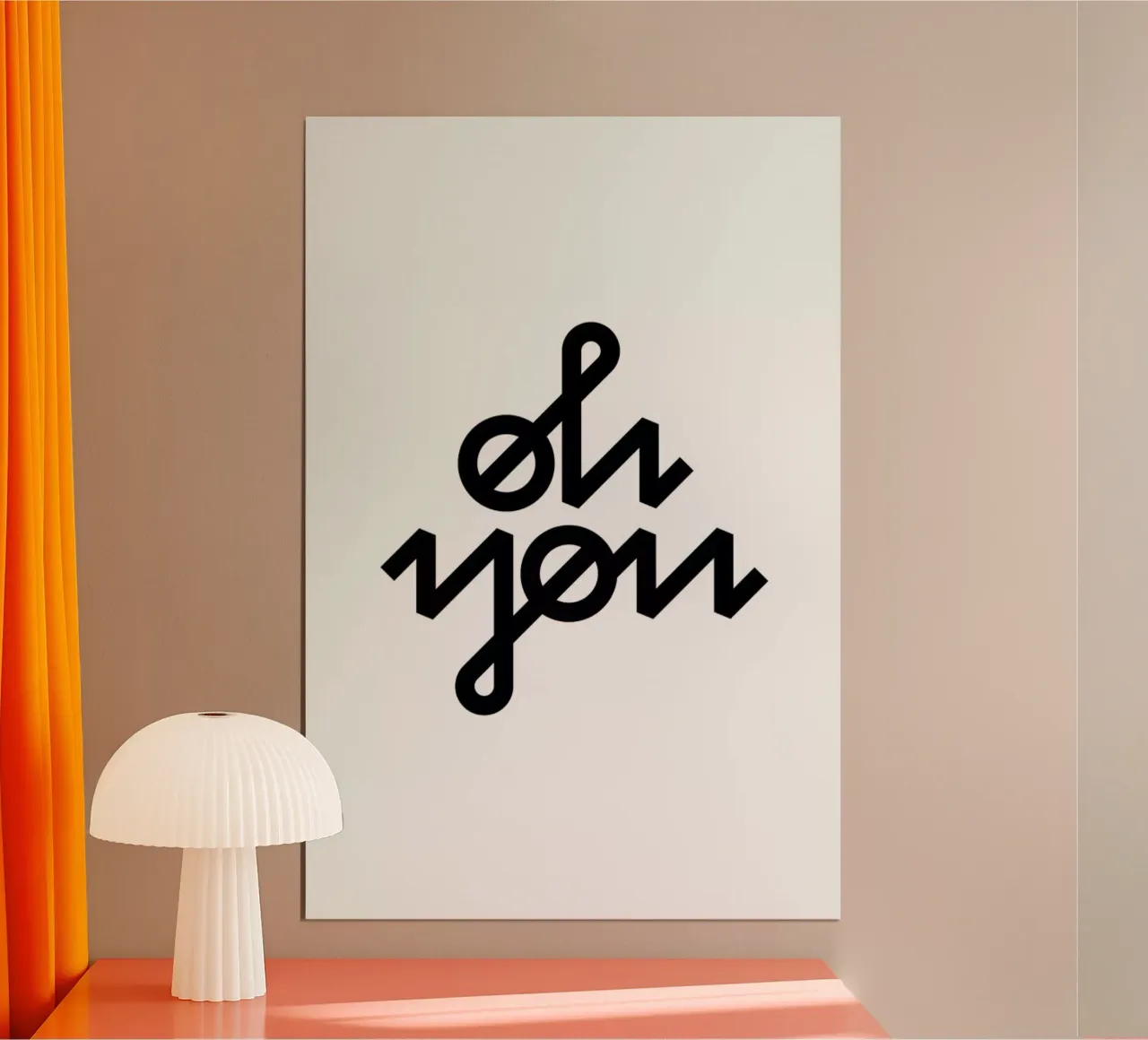 Oh You poster da BLAEK Design Studio
