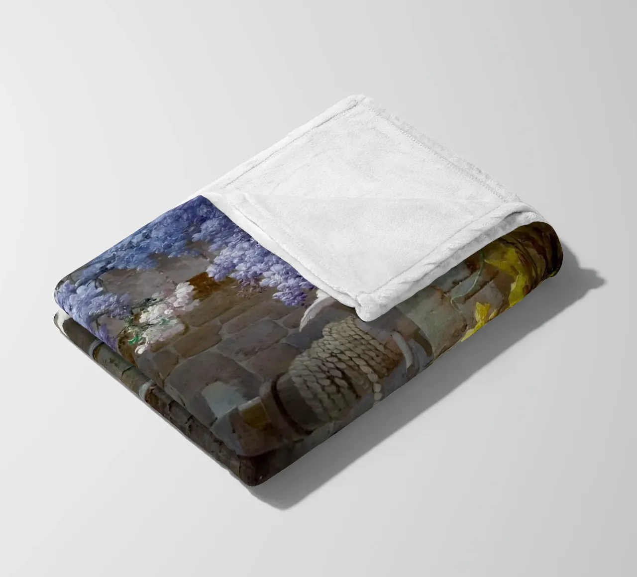 Spring with Wisteria Landscape coperta in pile da apoloprints