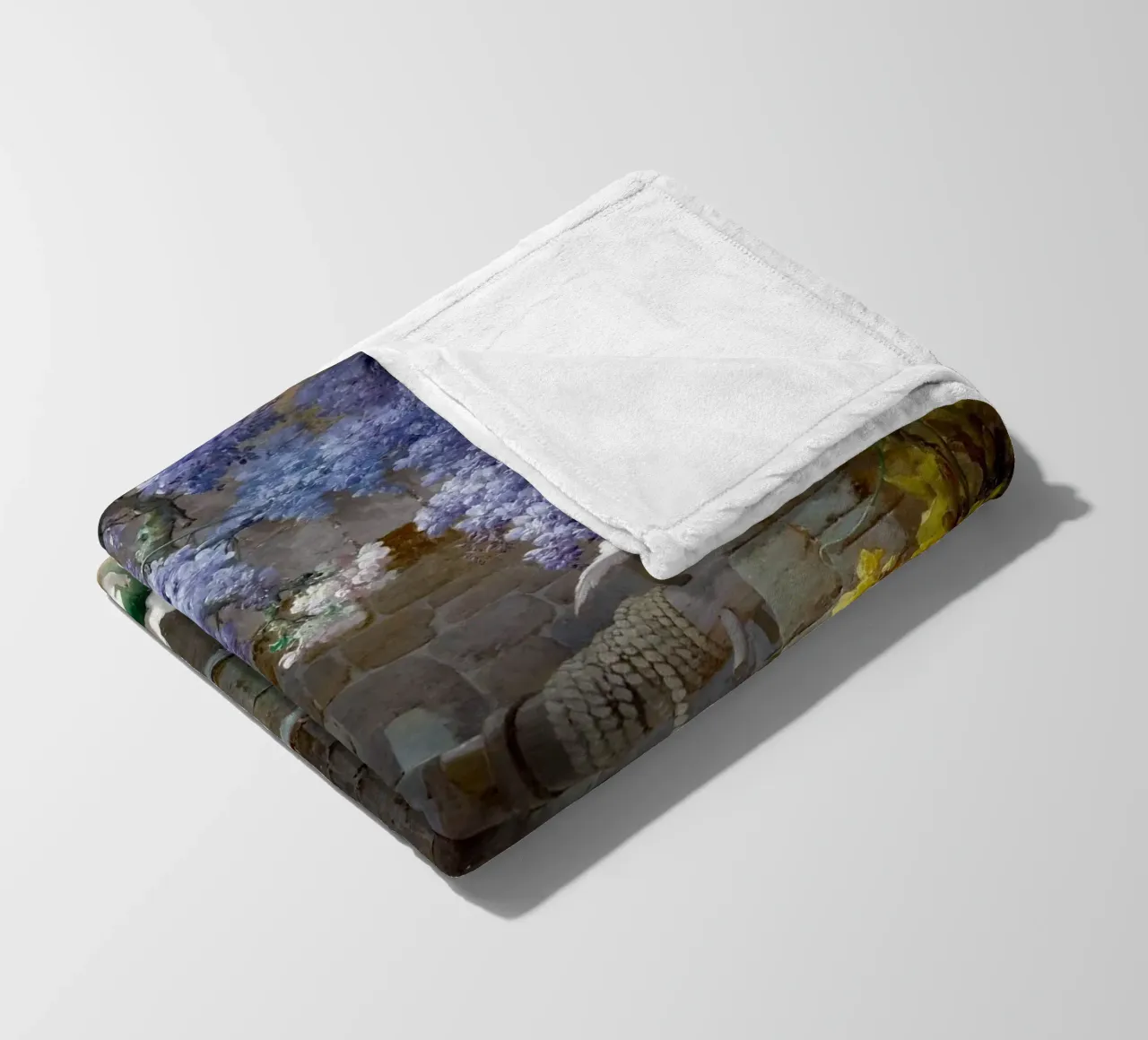 Spring with Wisteria Landscape coperta in pile da apoloprints