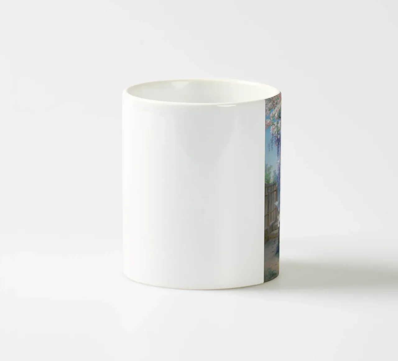 Spring with Wisteria Landscape tazza in ceramica da apoloprints