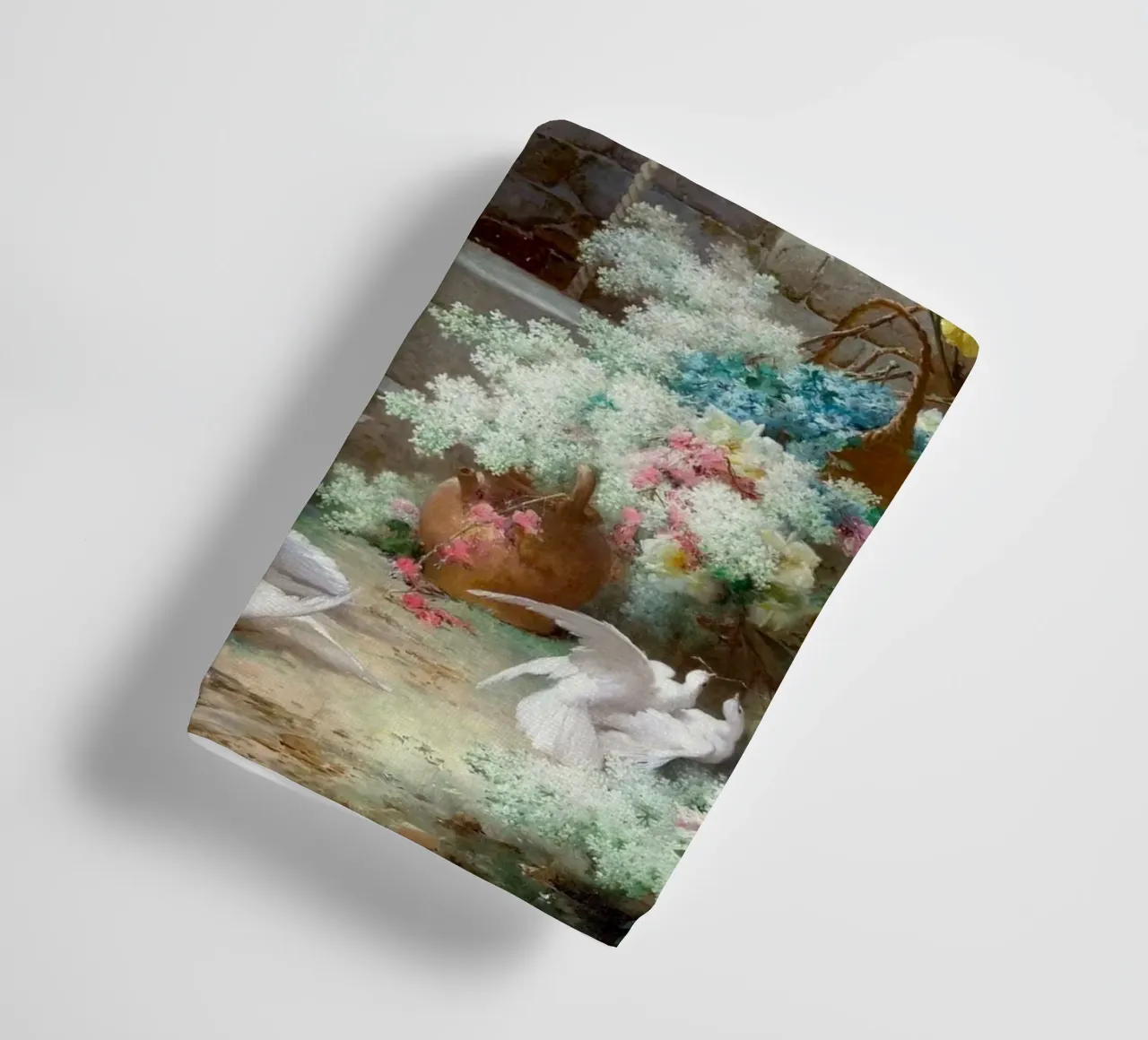 Spring with Wisteria Landscape asciugamano da bagno da apoloprints