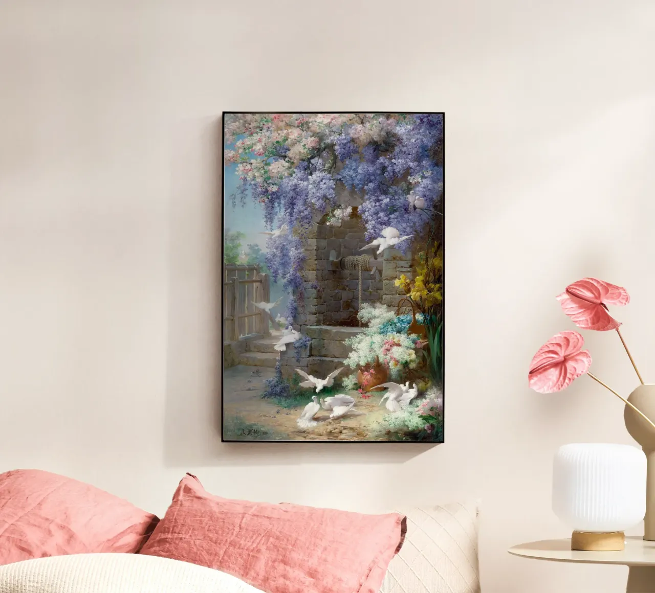 Spring with Wisteria Landscape plexiglass da apoloprints