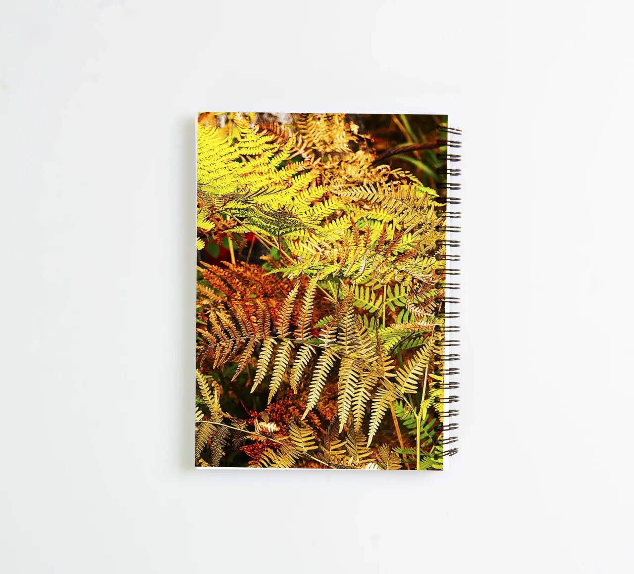 Autumn Ferns – Fine Art Botanical Print spiral notebook by jay
