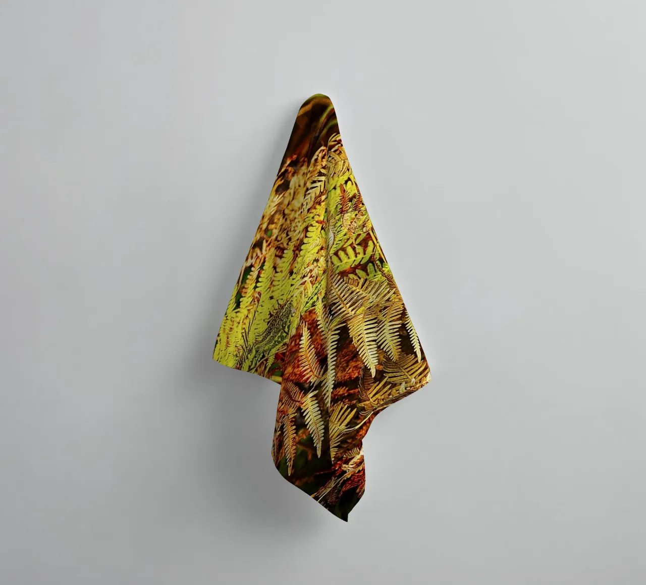 Herbstfarne - Botanischer Kunstdruck Handtuch von jay