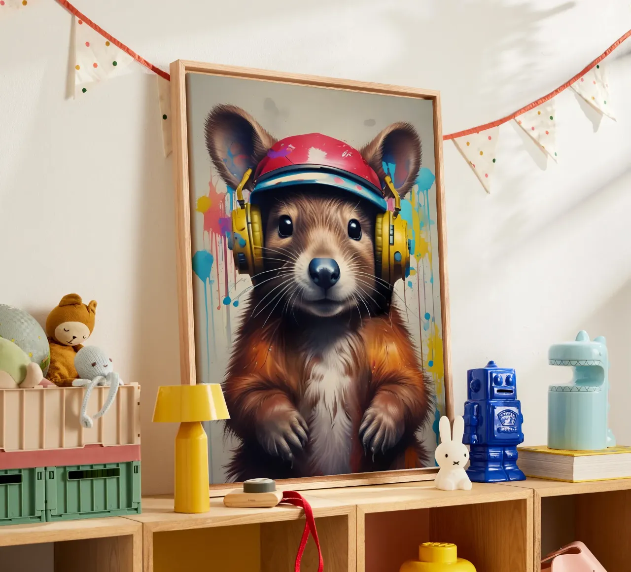 Arte musicale dei Chipmunk tela con Cornice a cassetta da MakArena