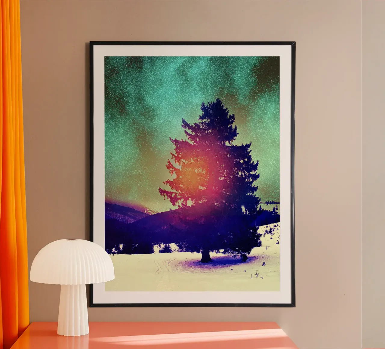 Abete mistico - Sogni d'inverno Stampa d'arte poster da jay