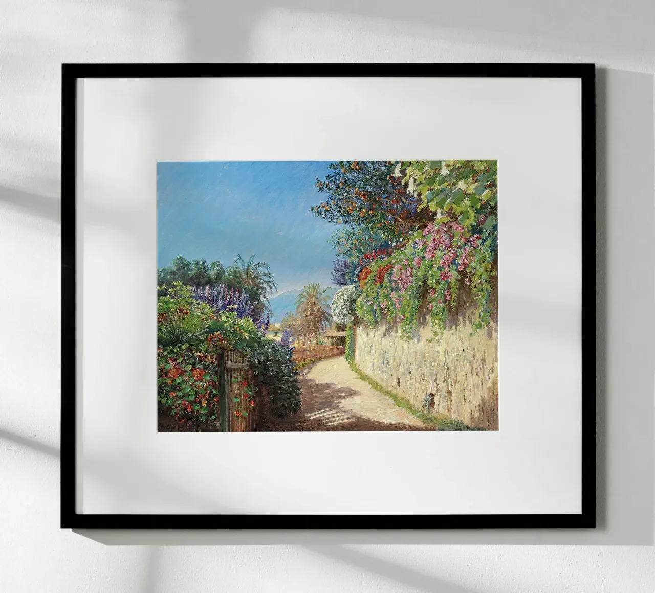 A village in the South of France poster con telaio in alluminio da apoloprints
