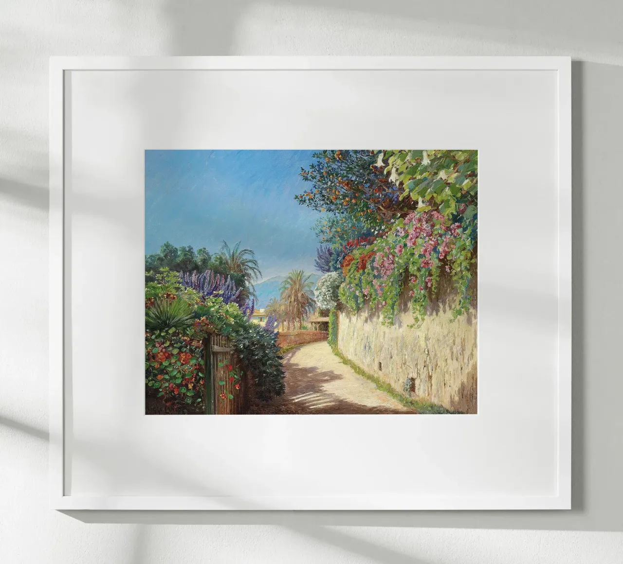 A village in the South of France poster con telaio in alluminio da apoloprints