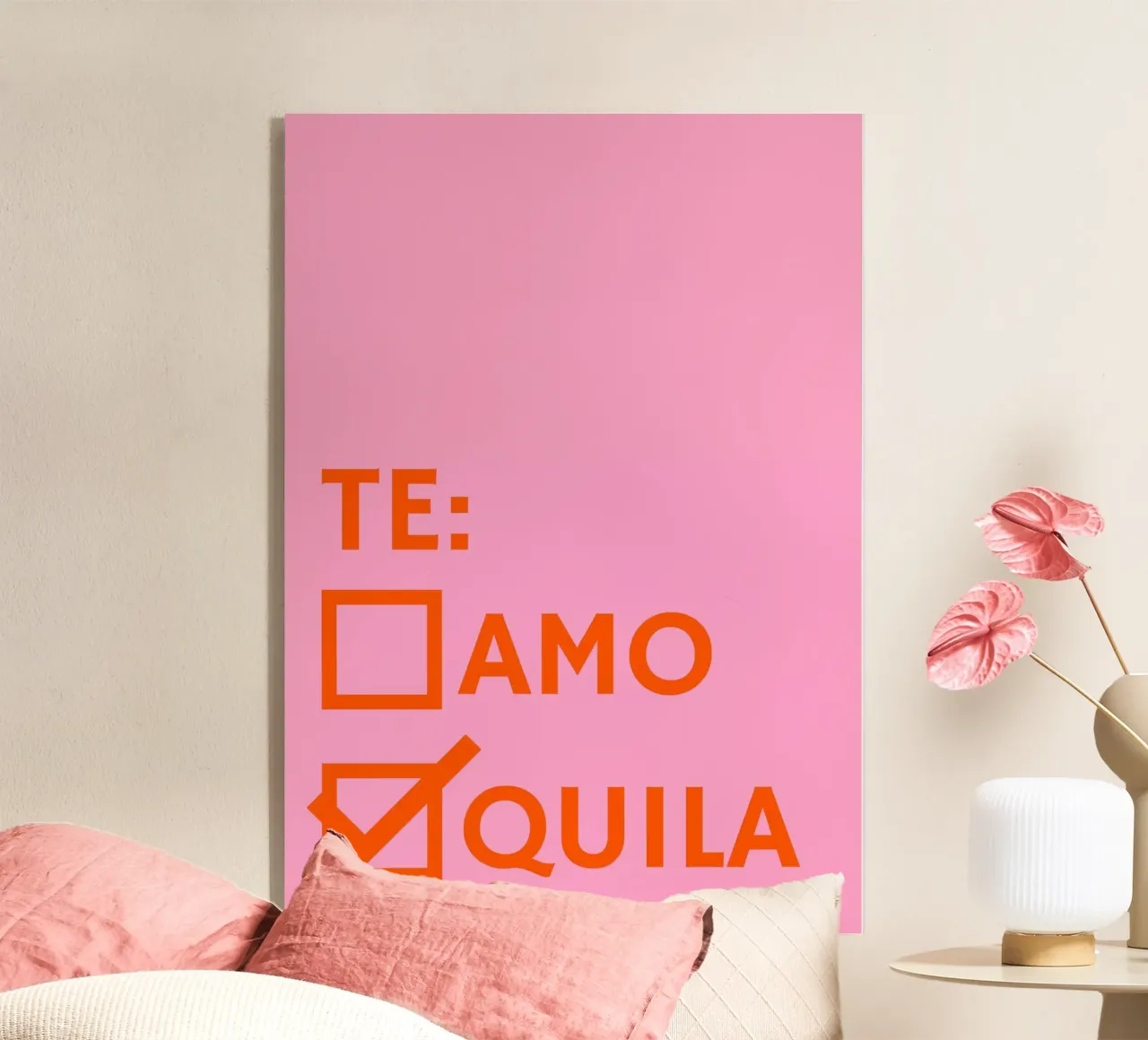 Te amo, Tequila plexiglass da Athene Fritsch