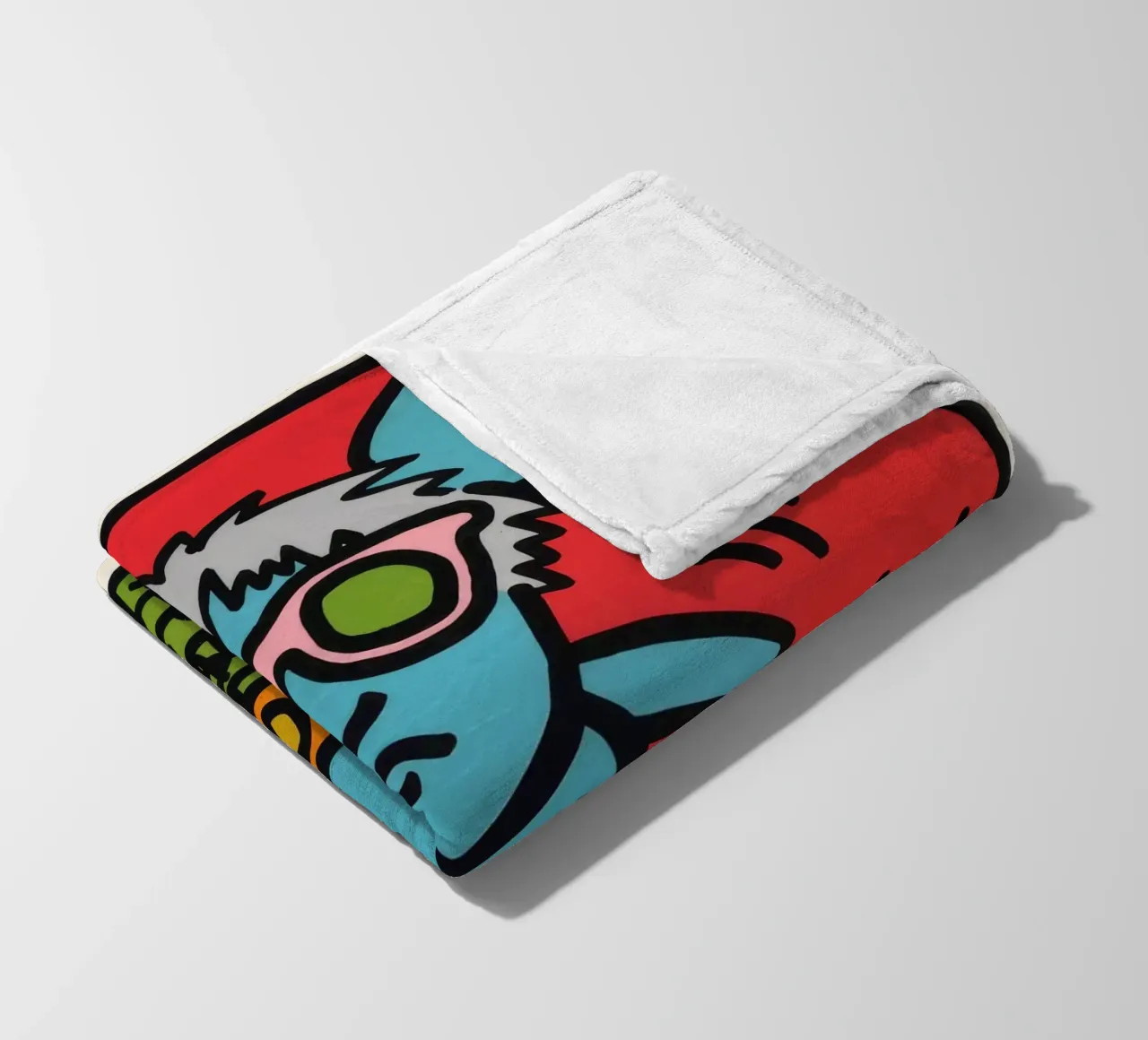 Poster pop art di Keith Haring Andy Mouse coperta in pile da ClubArt