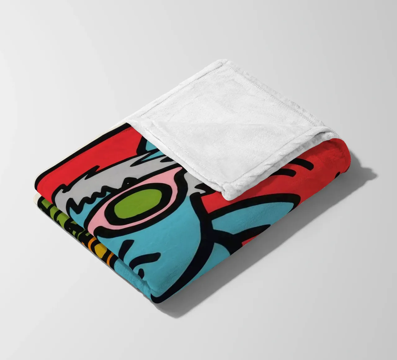 Poster pop art di Keith Haring Andy Mouse coperta in pile da ClubArt