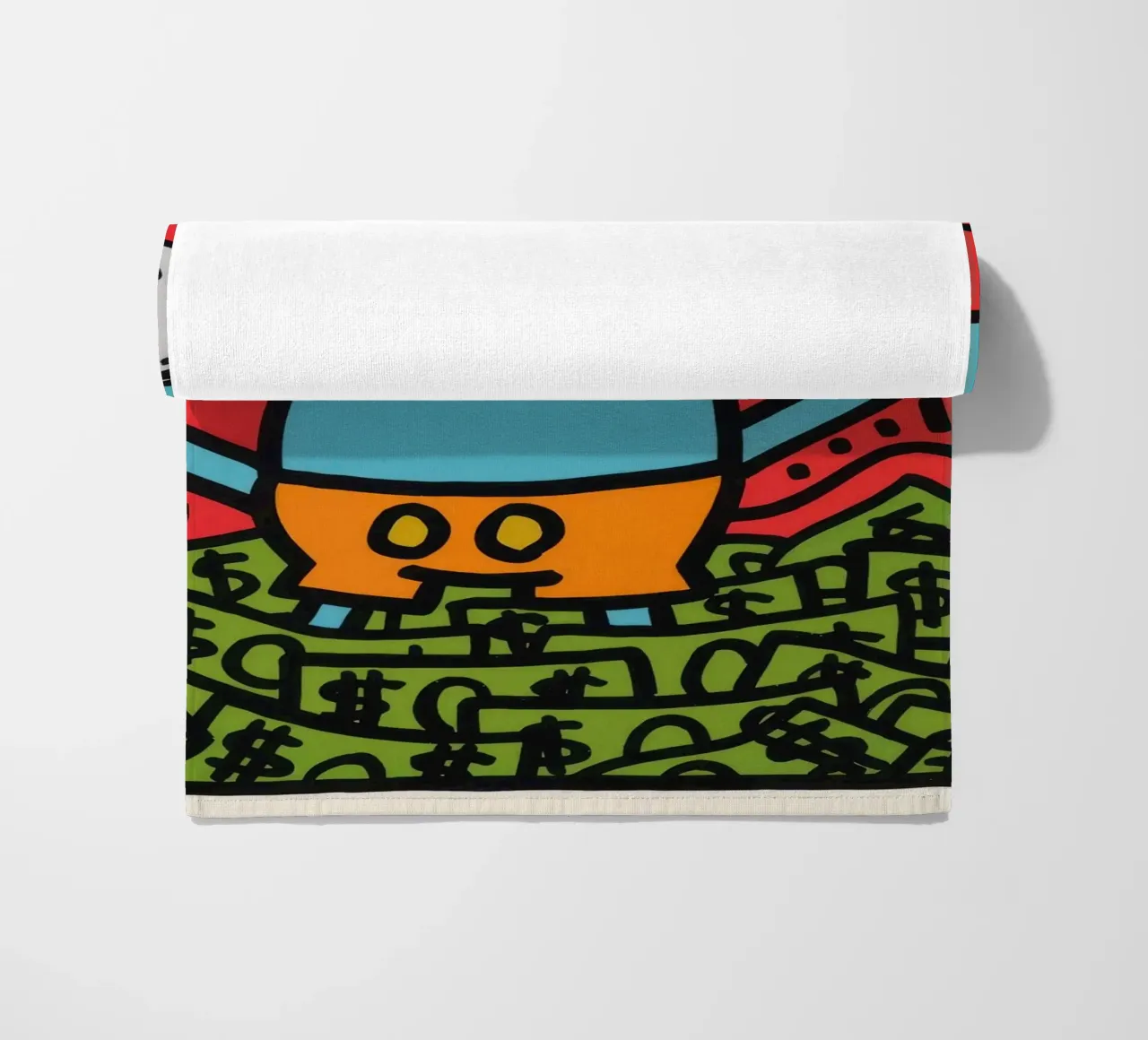 Poster pop art di Keith Haring Andy Mouse telo mare da ClubArt