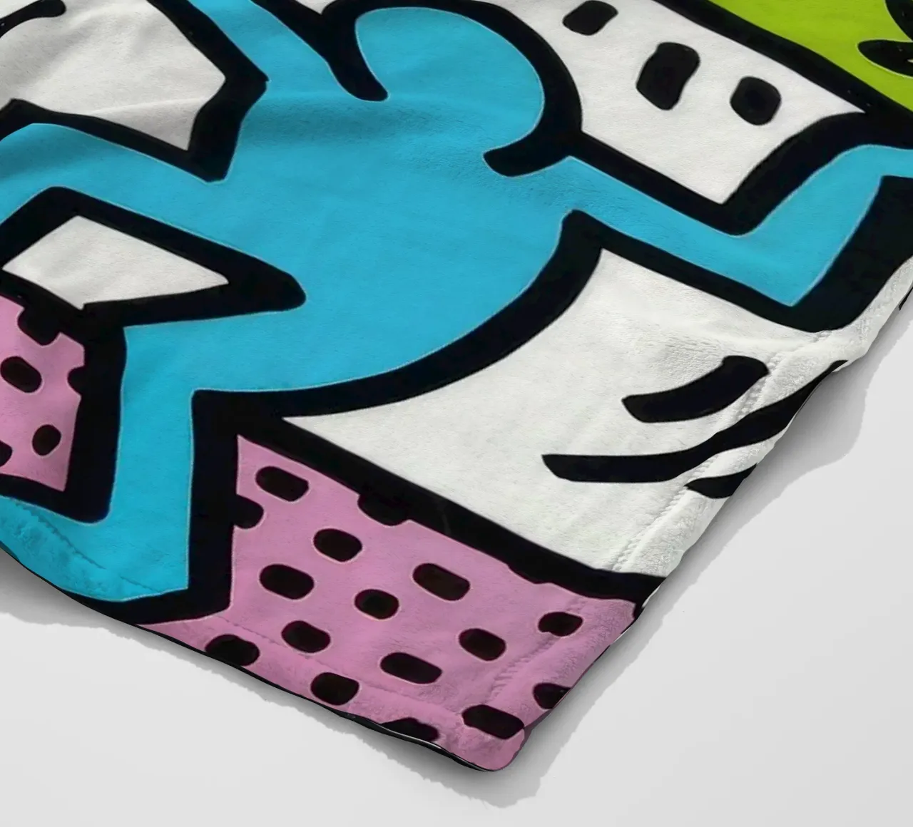 Keith Haring Andy Mouse Banconota da un dollaro Pop Art coperta in pile da ClubArt