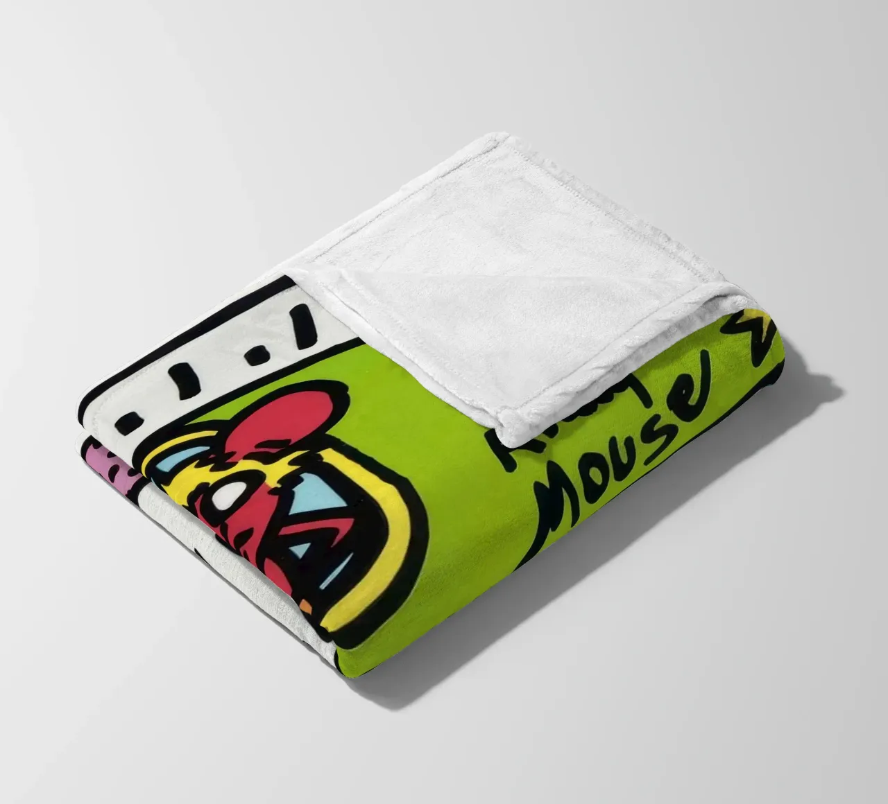 Keith Haring Andy Mouse Banconota da un dollaro Pop Art coperta in pile da ClubArt