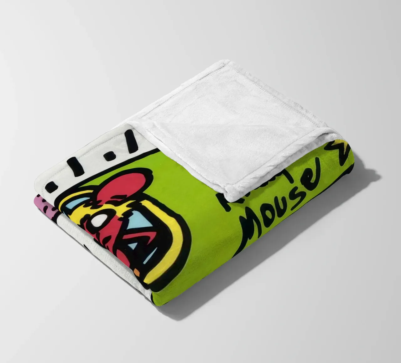 Keith Haring Andy Mouse Banconota da un dollaro Pop Art coperta in pile da ClubArt