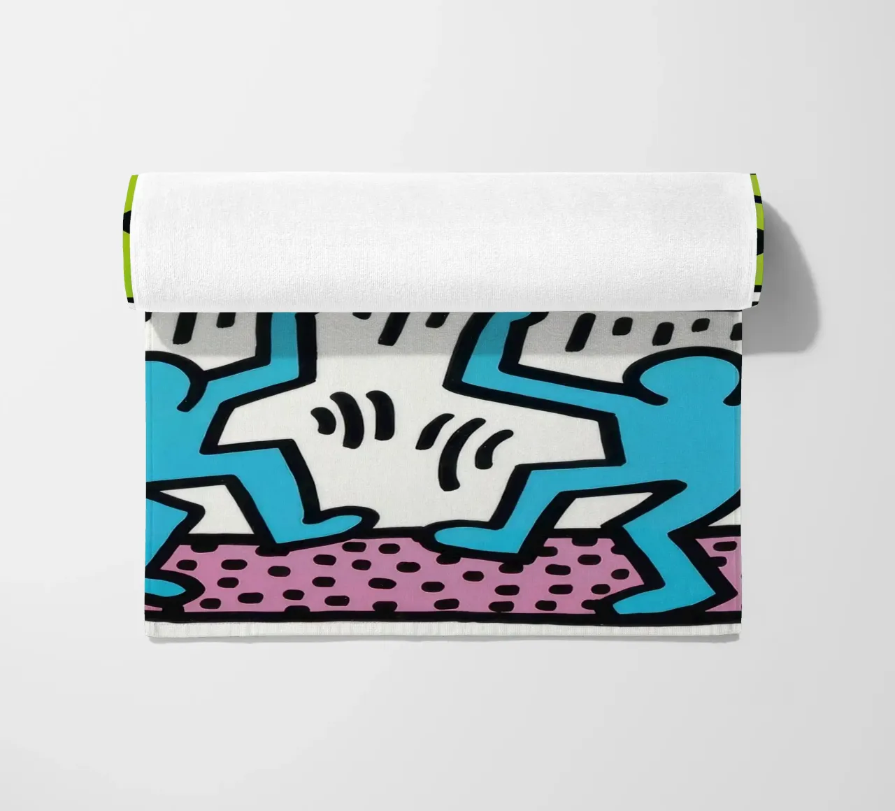 Keith Haring Andy Mouse Banconota da un dollaro Pop Art telo mare da ClubArt