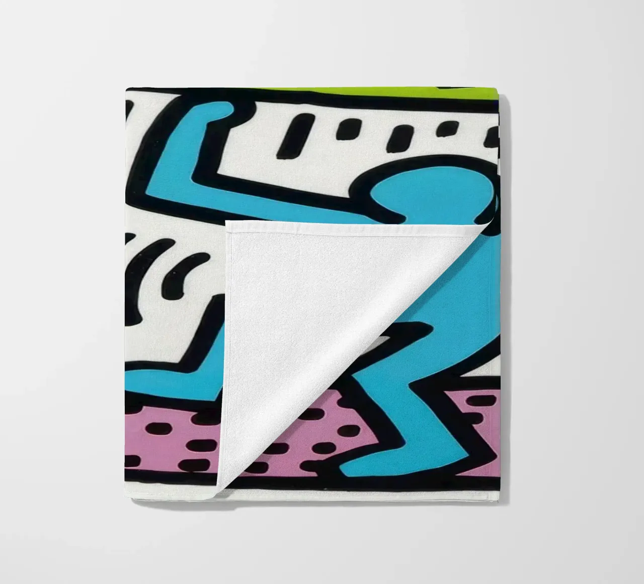 Keith Haring Andy Mouse Banconota da un dollaro Pop Art telo mare da ClubArt