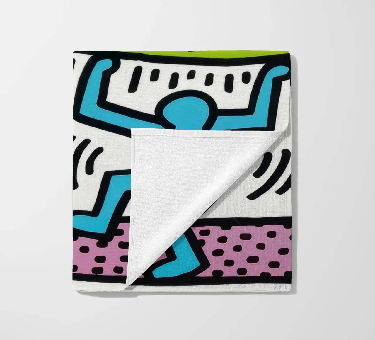 Keith Haring Andy Mouse Banconota da un dollaro Pop Art telo mare da ClubArt