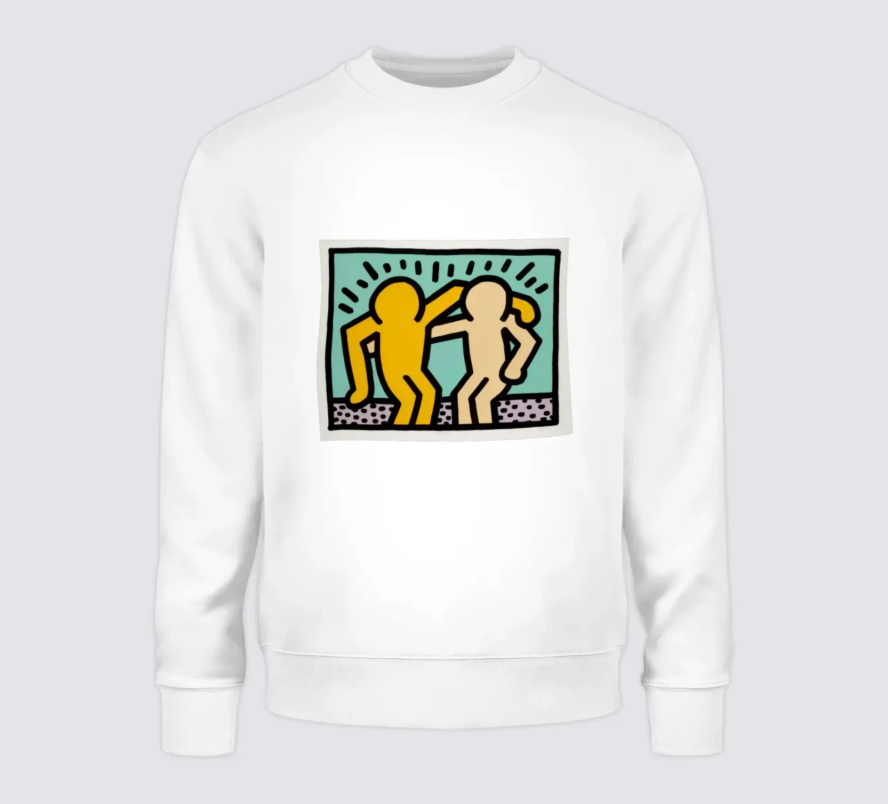 Keith Haring Best Buddies Amicizia Pop Art felpa da ClubArt