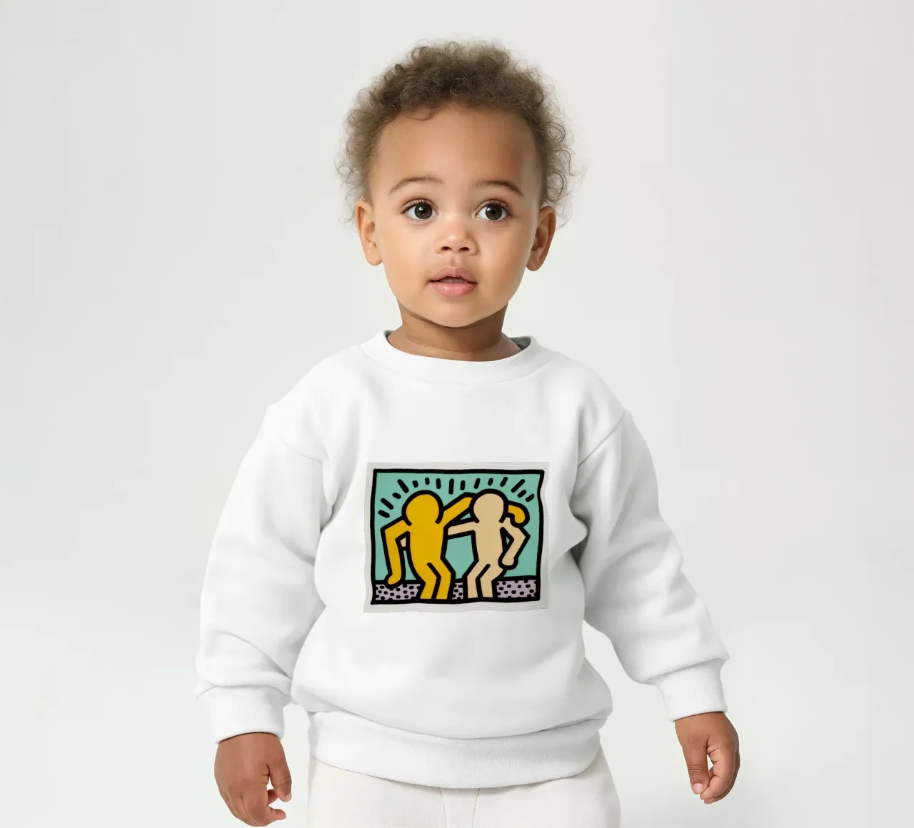 Keith Haring Best Buddies Amicizia Pop Art felpa neonato da ClubArt