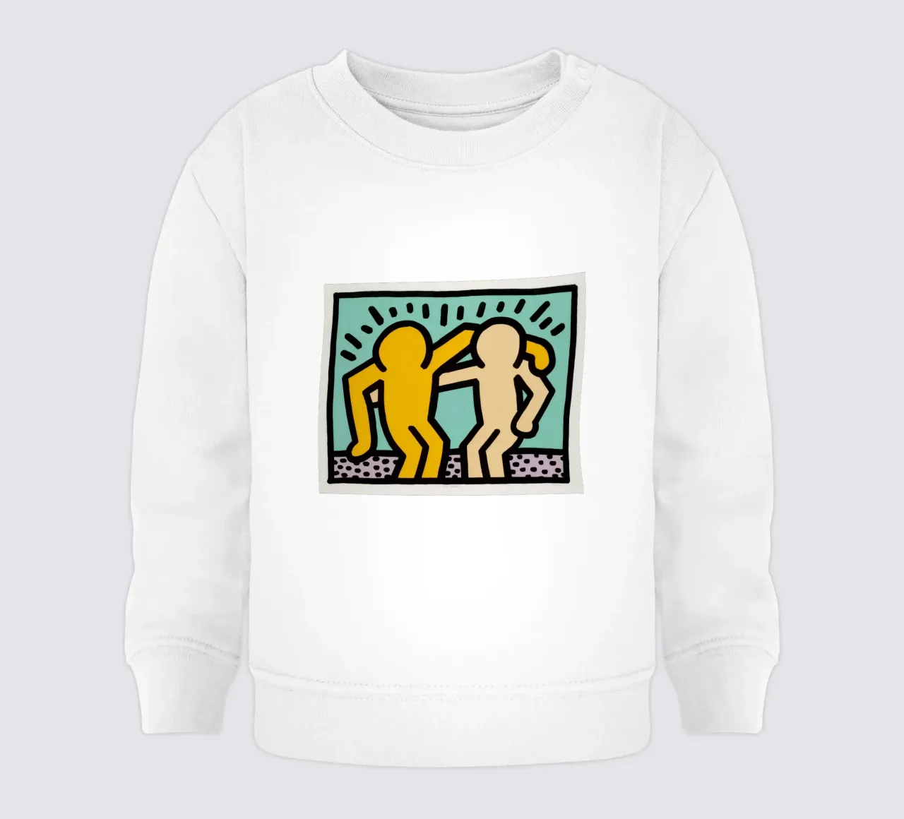 Keith Haring Best Buddies Amicizia Pop Art felpa neonato da ClubArt