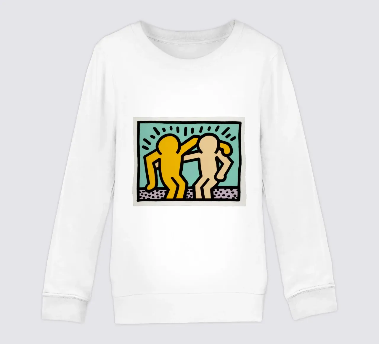 Keith Haring Best Buddies Amicizia Pop Art felpa bambino da ClubArt