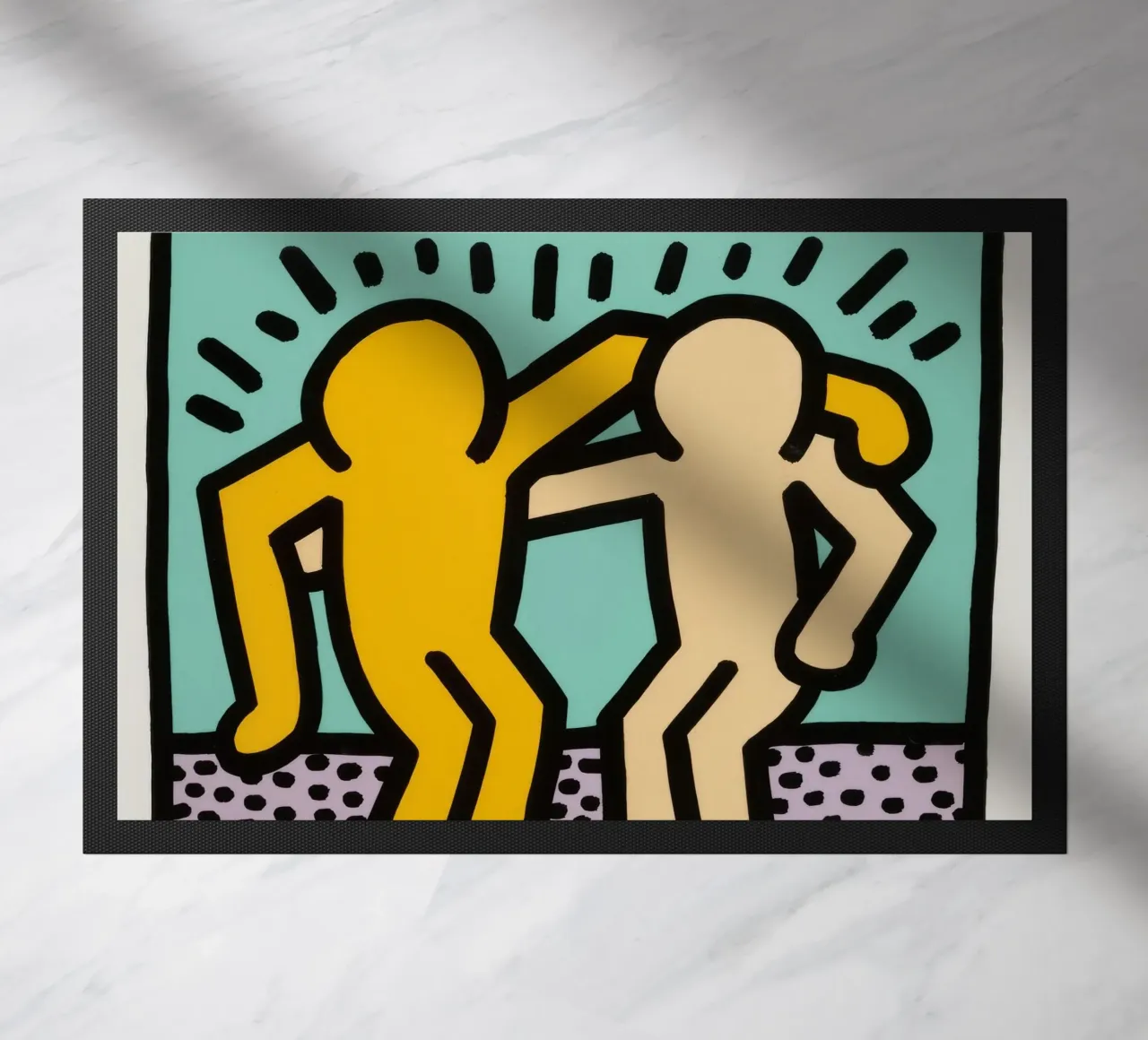 Keith Haring Best Buddies Amicizia Pop Art zerbino da ClubArt