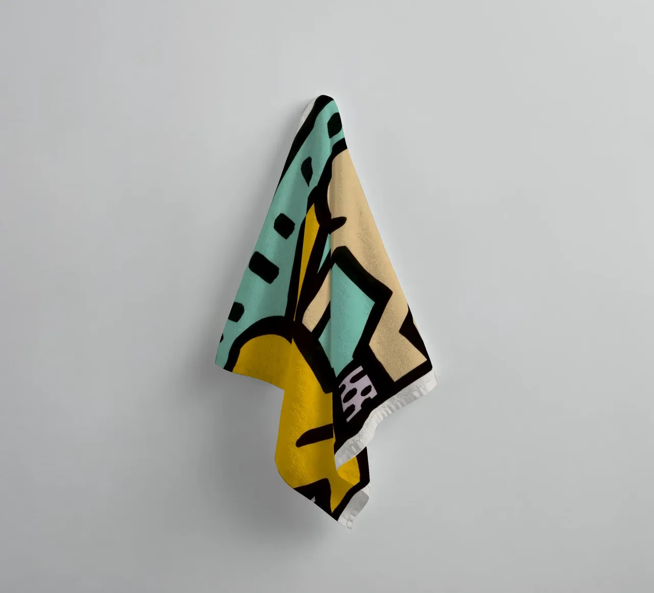 Keith Haring Best Buddies Amicizia Pop Art asciugamano da bagno da ClubArt