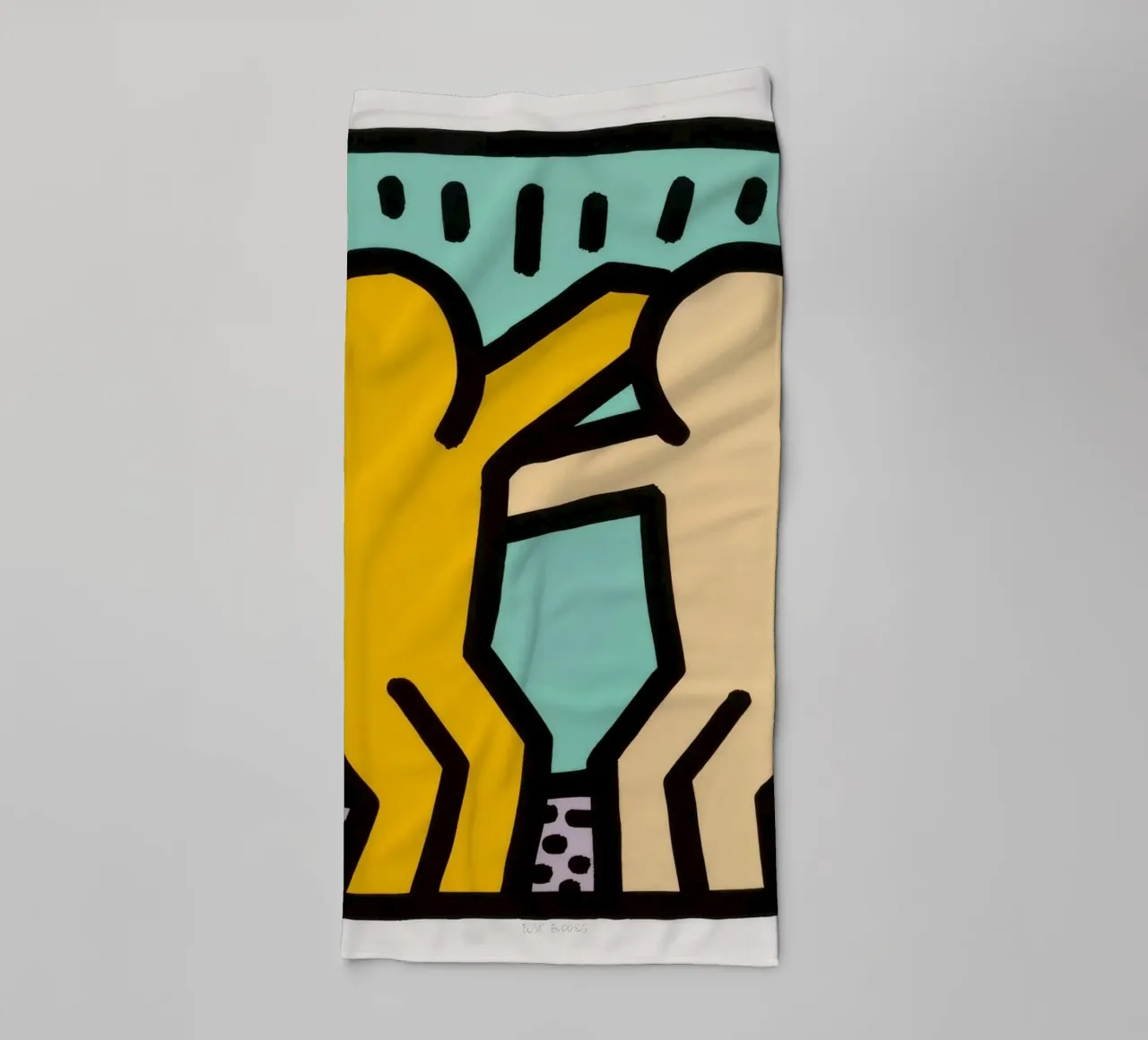 Keith Haring Best Buddies Amicizia Pop Art asciugamano da bagno da ClubArt