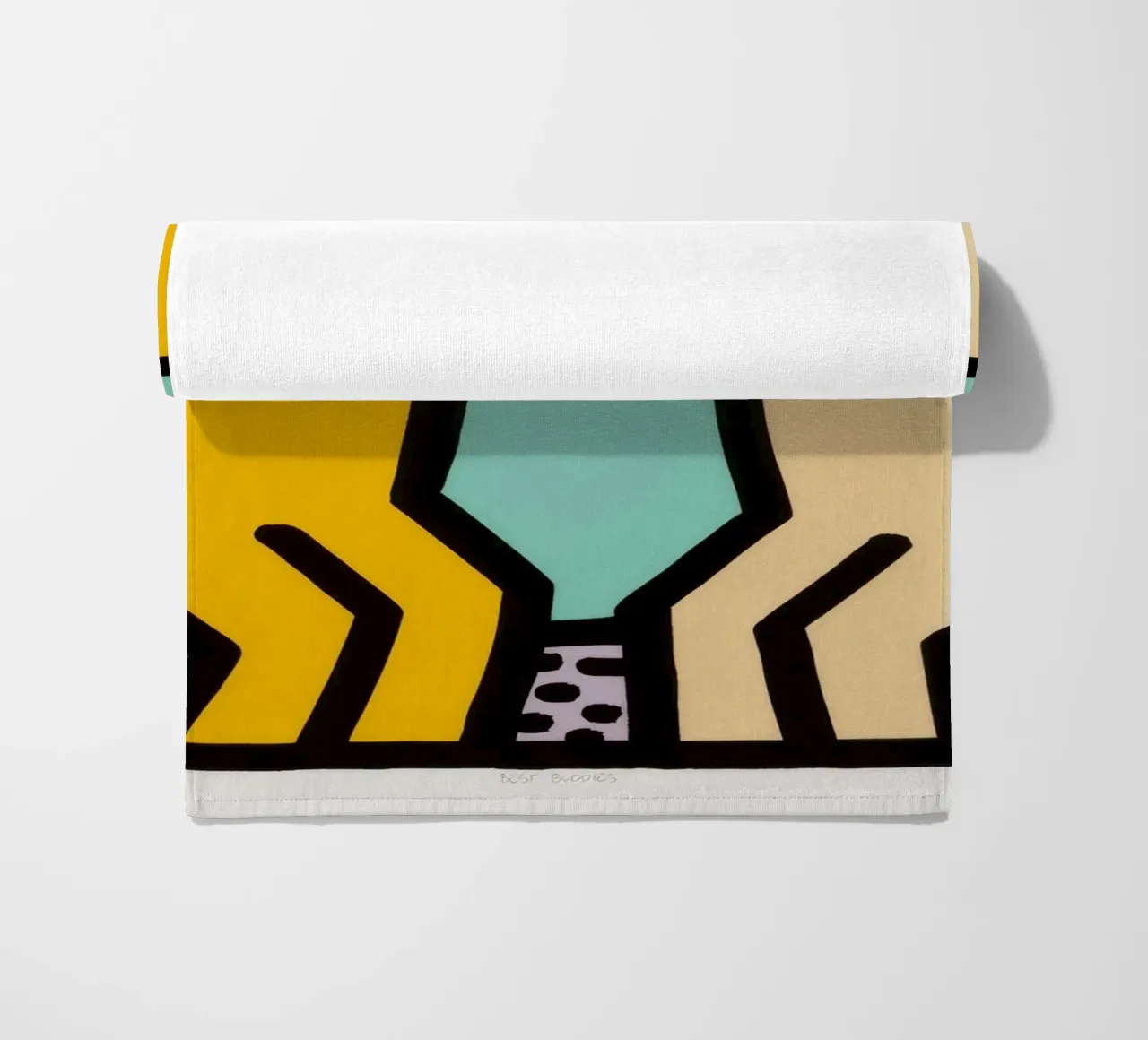 Keith Haring Best Buddies Amicizia Pop Art telo mare da ClubArt