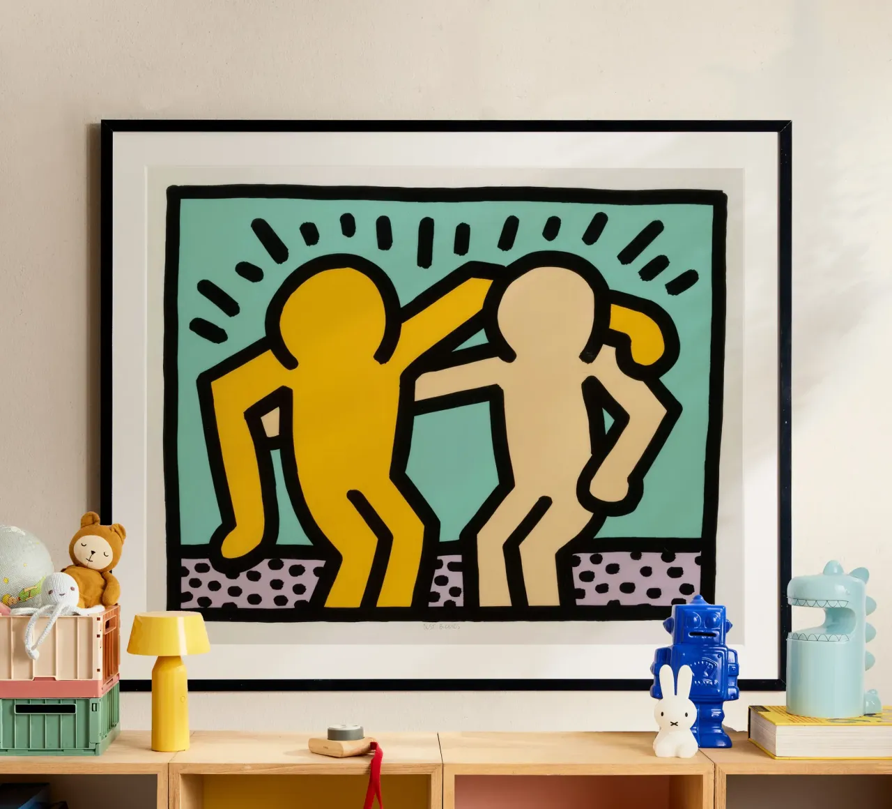 Keith Haring Best Buddies Amicizia Pop Art poster da ClubArt