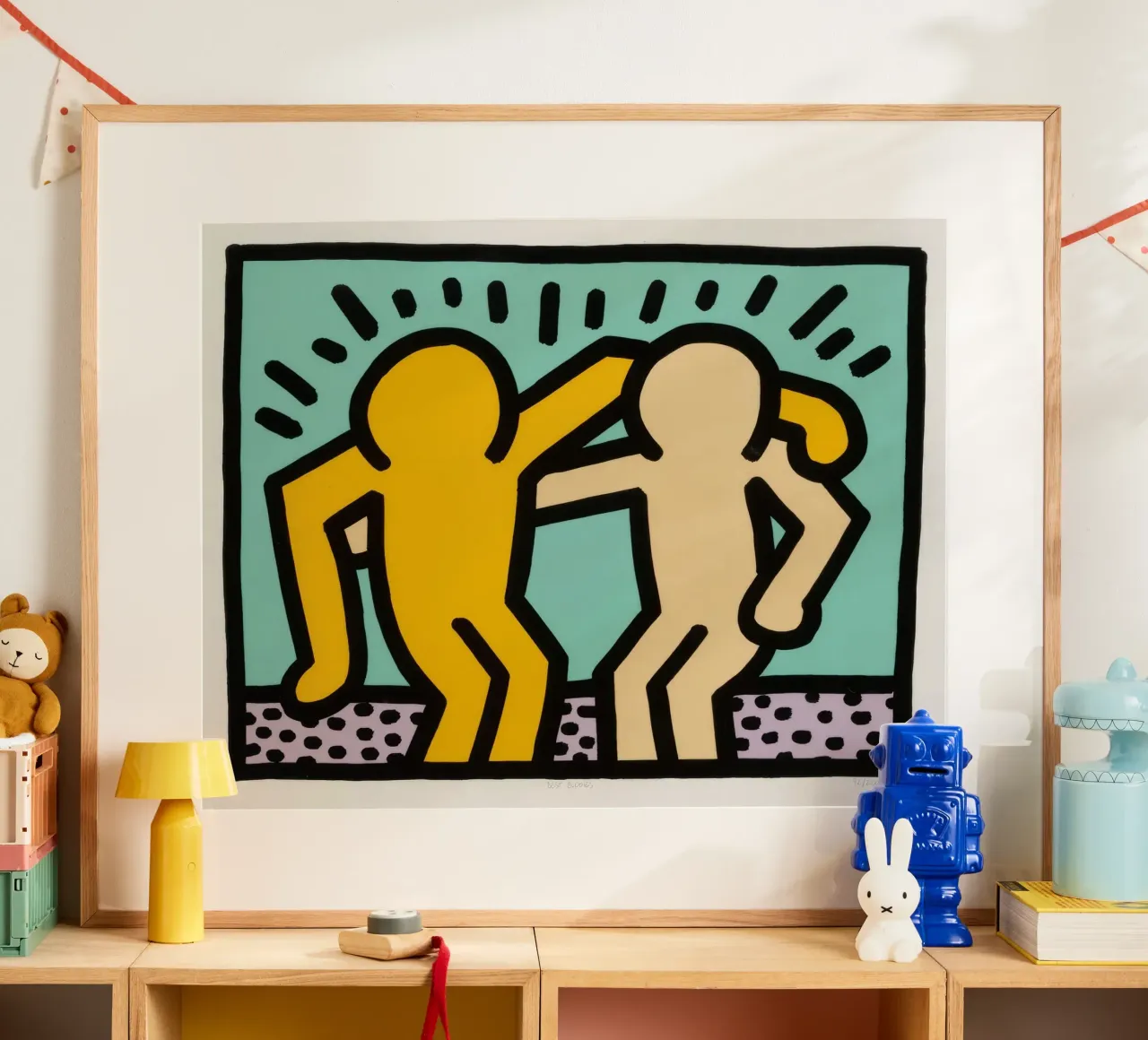 Keith Haring Best Buddies Amicizia Pop Art poster da ClubArt