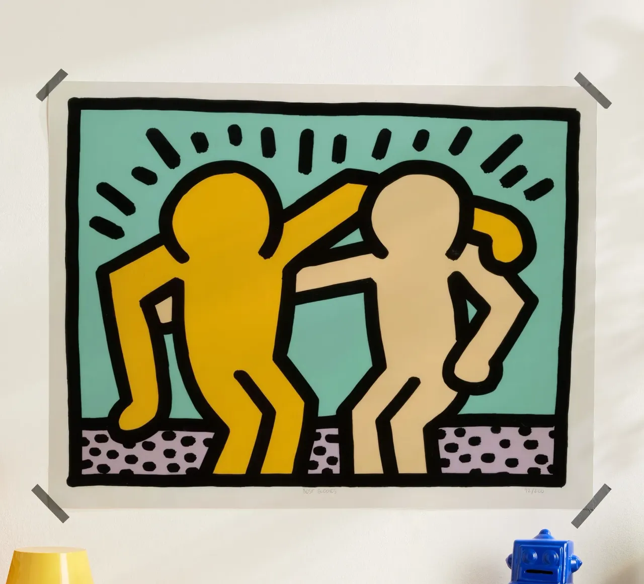 Keith Haring Best Buddies Amicizia Pop Art poster da ClubArt