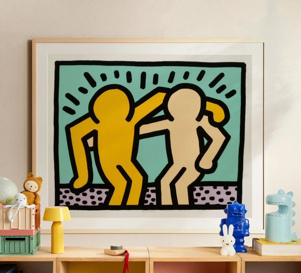 Keith Haring Best Buddies Amicizia Pop Art poster da ClubArt