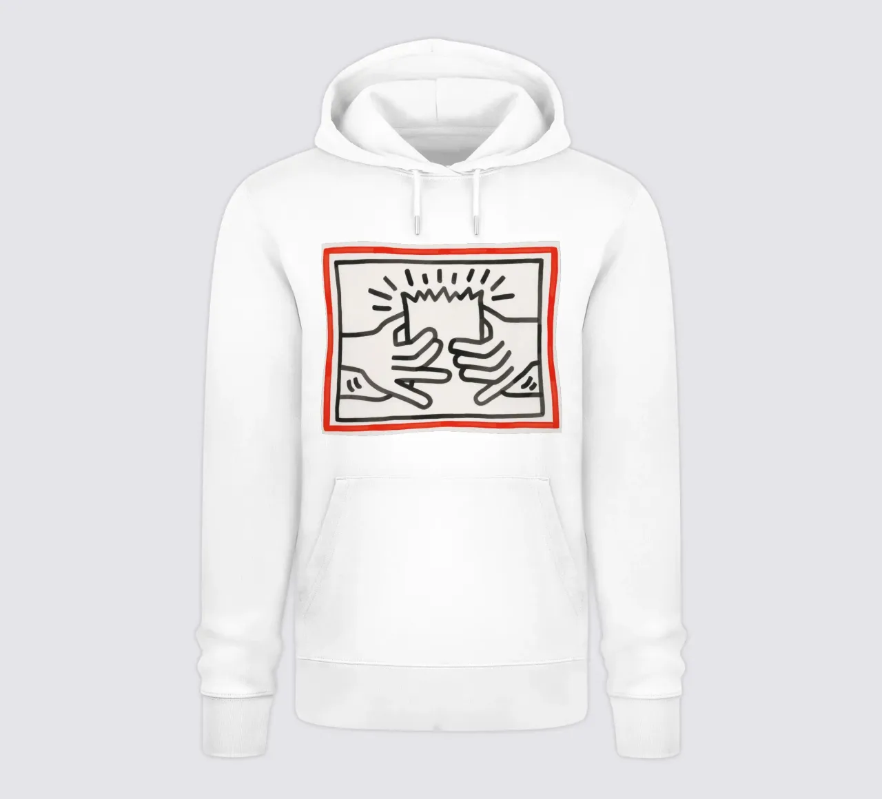 Keith Haring Busted Head Pop Art Print sudadera con capucha de ClubArt